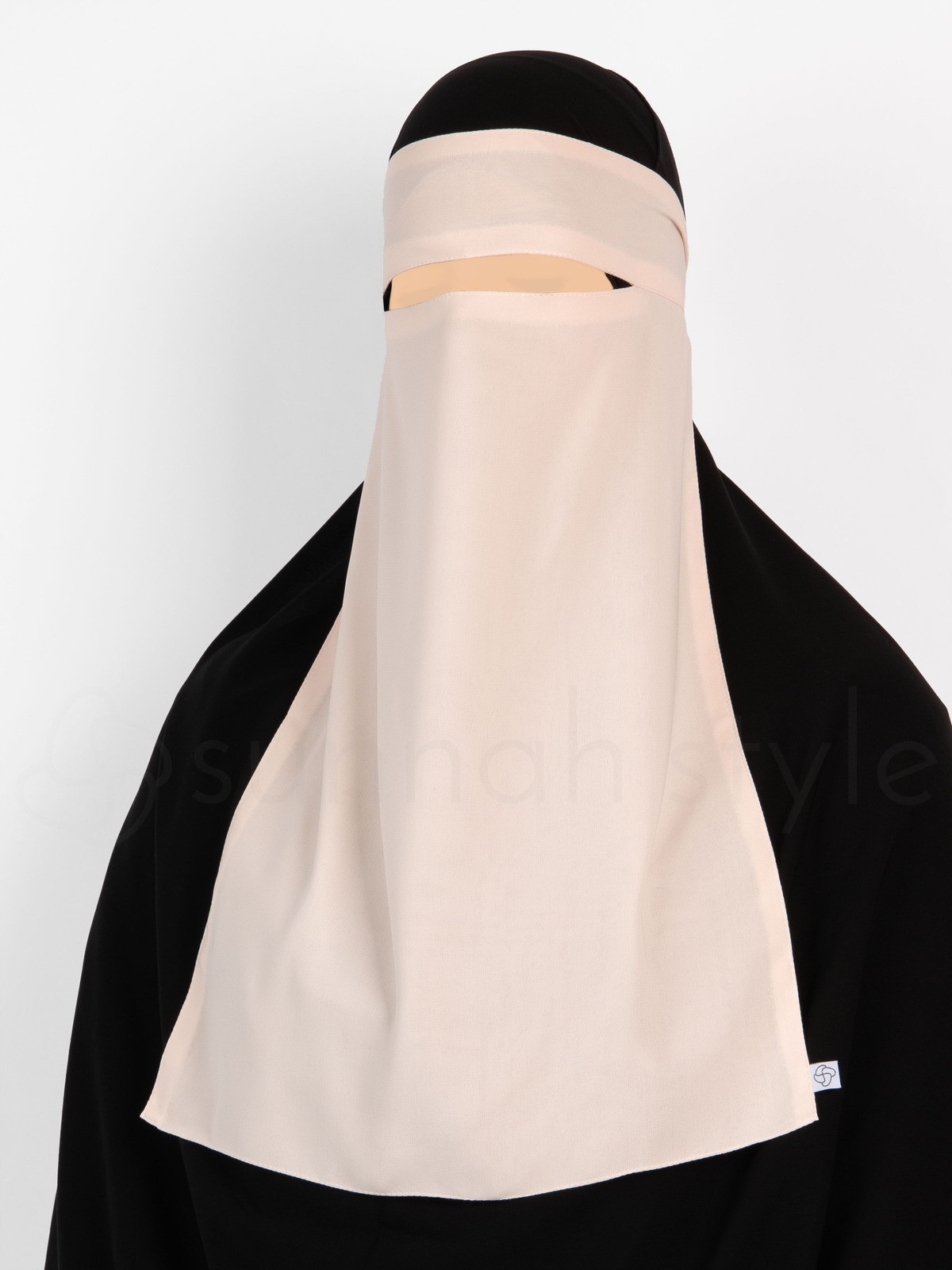 Sunnah Style - One Layer Niqab (Creamy Peach)