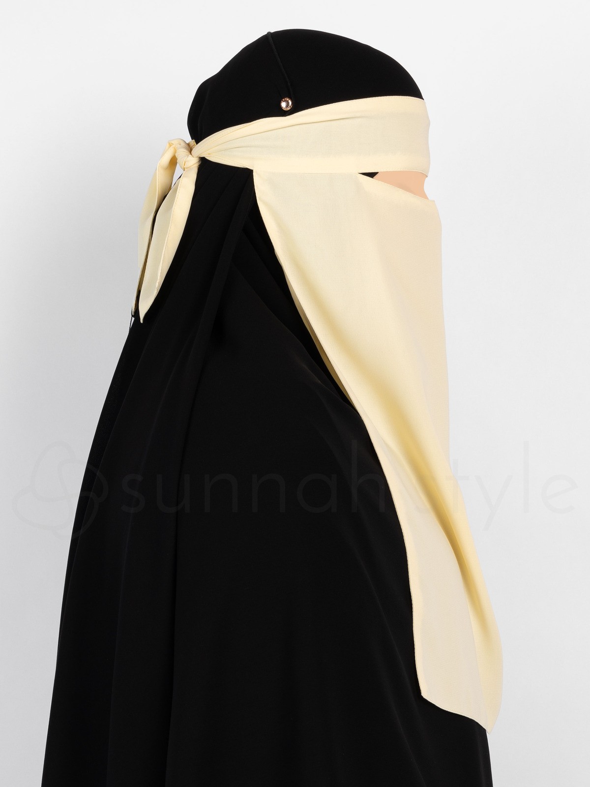 Sunnah Style - One Layer Niqab (Vanilla Cream)