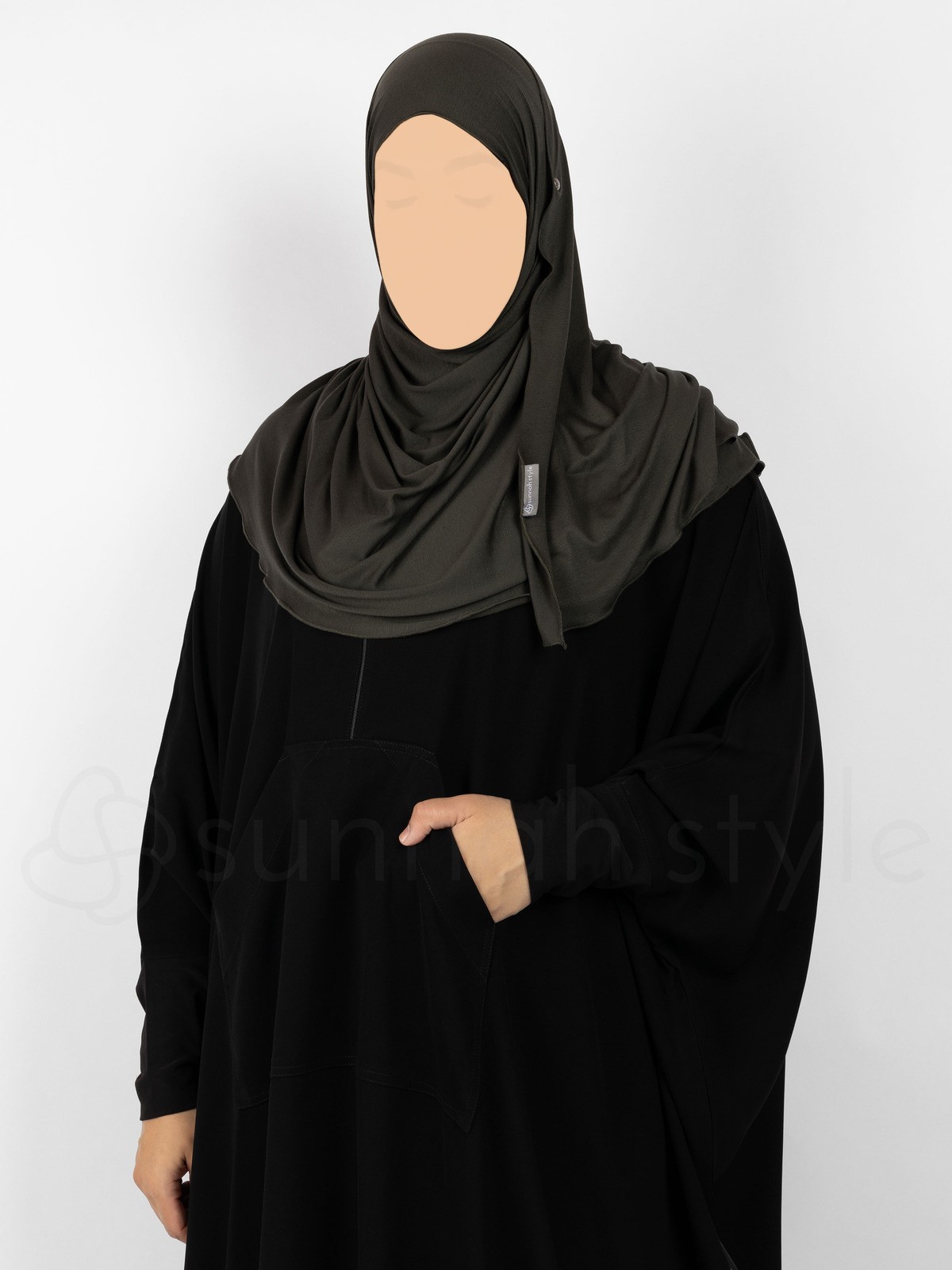 Sunnah Style - Urban Shayla (Soft Jersey) - Standard (Smoky Olive)