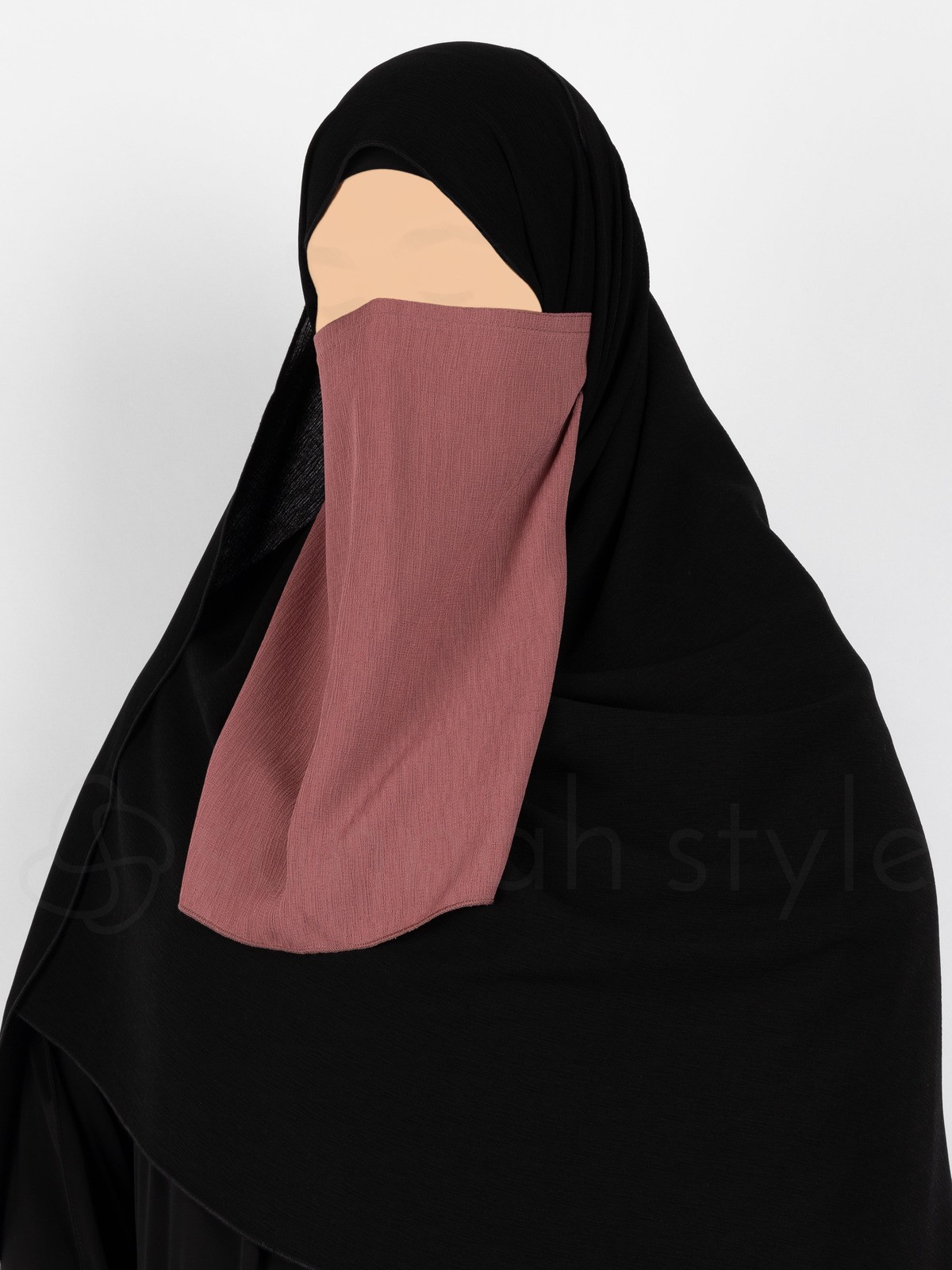 Sunnah Style - Brushed Half Niqab (Canyon Rose)