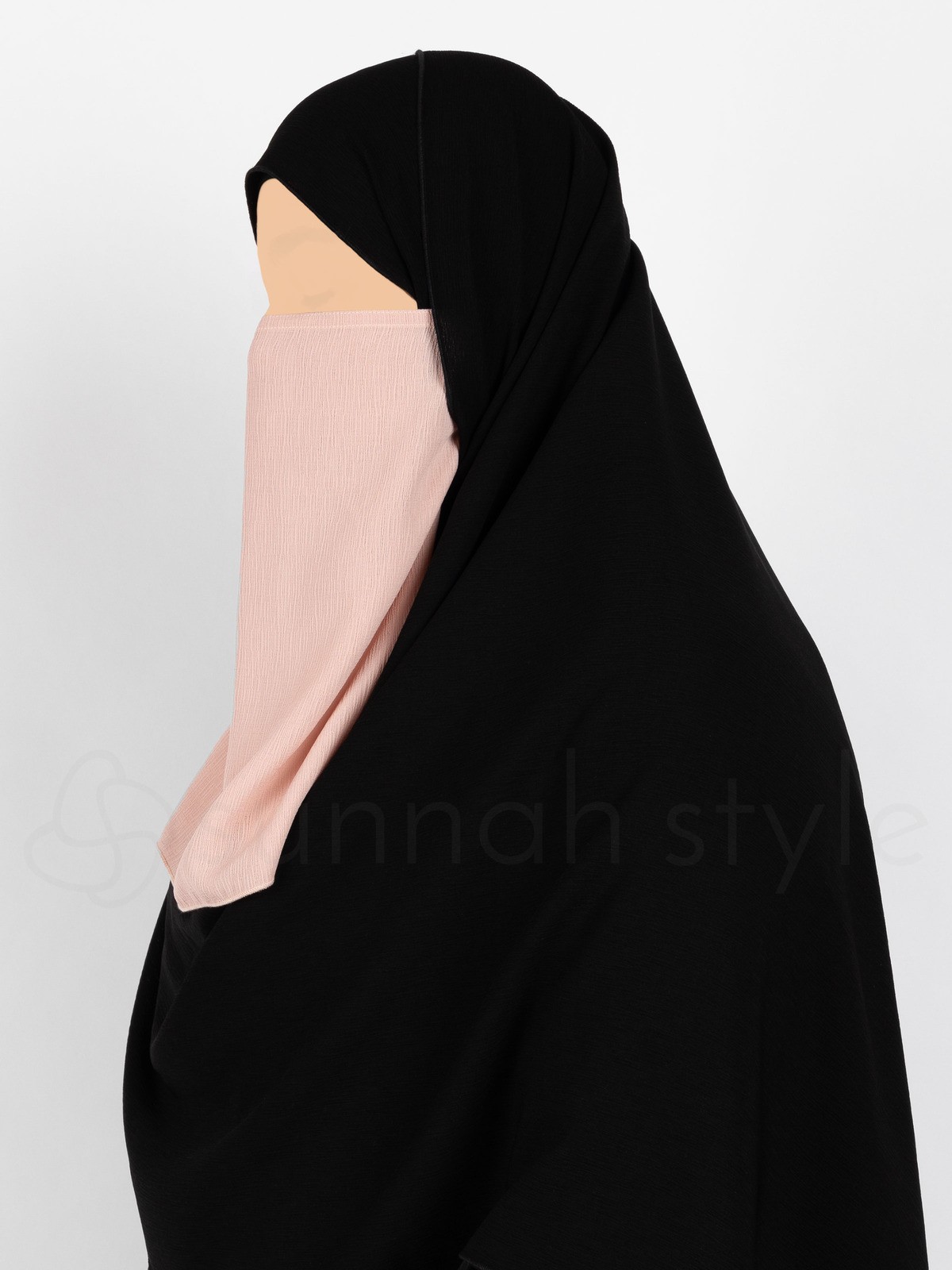 Sunnah Style - Brushed Half Niqab (Grapefruit)
