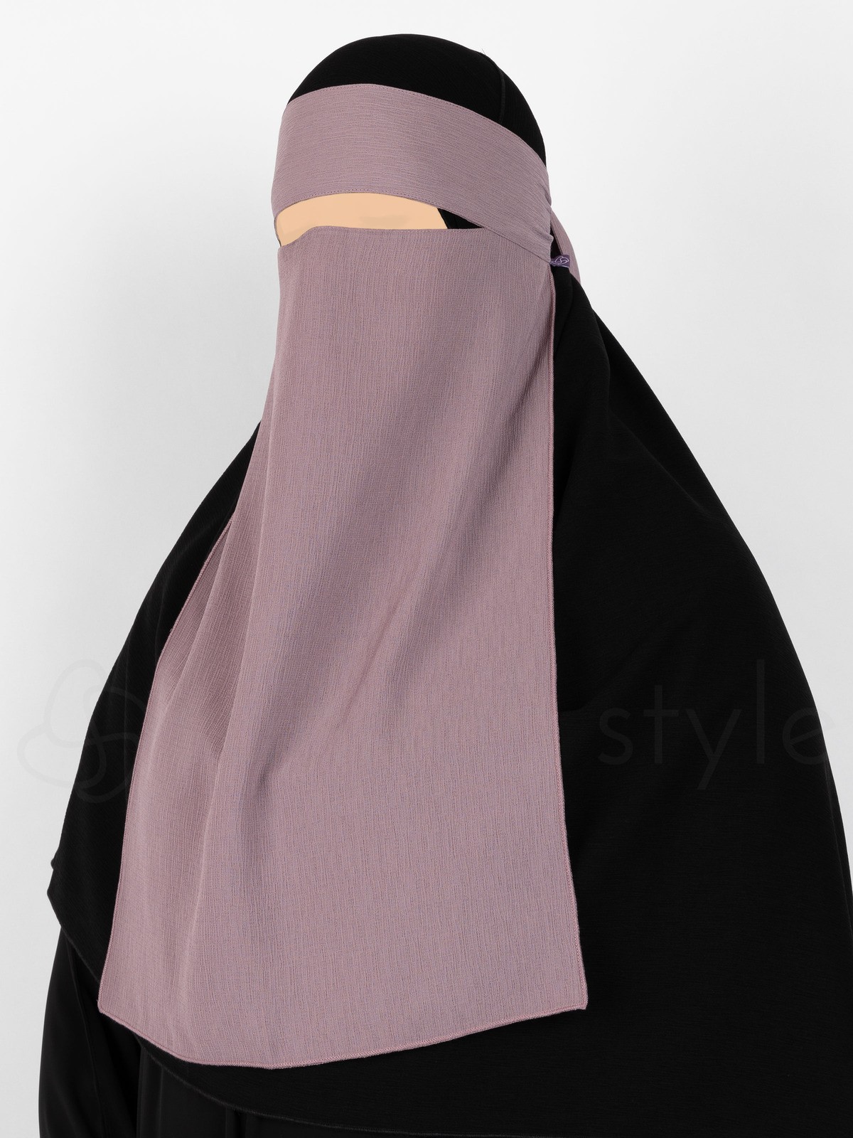 Sunnah Style - Brushed One Layer Niqab (Elderberry)