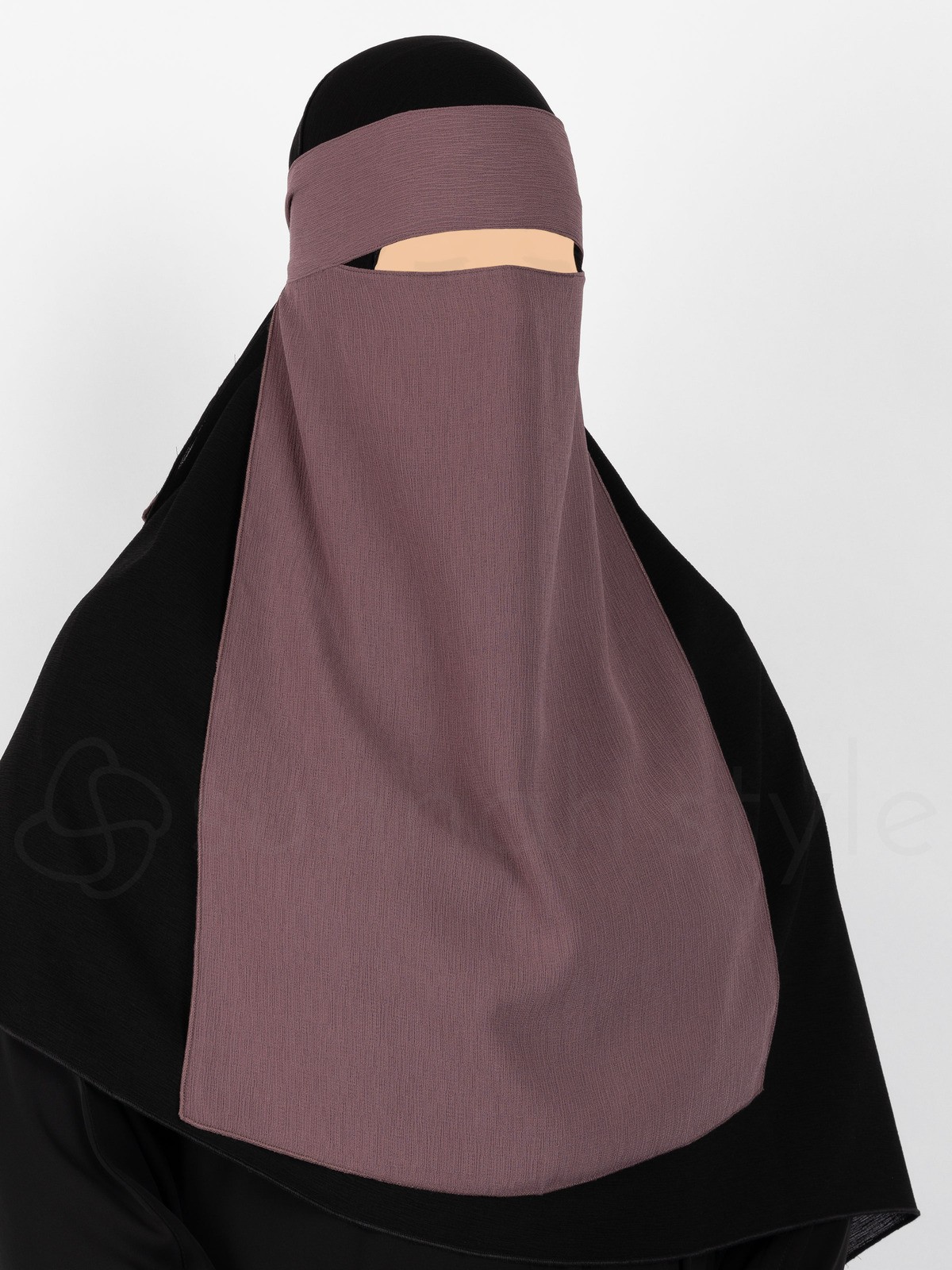 Sunnah Style - Brushed One Layer Niqab (Twilight Mauve)