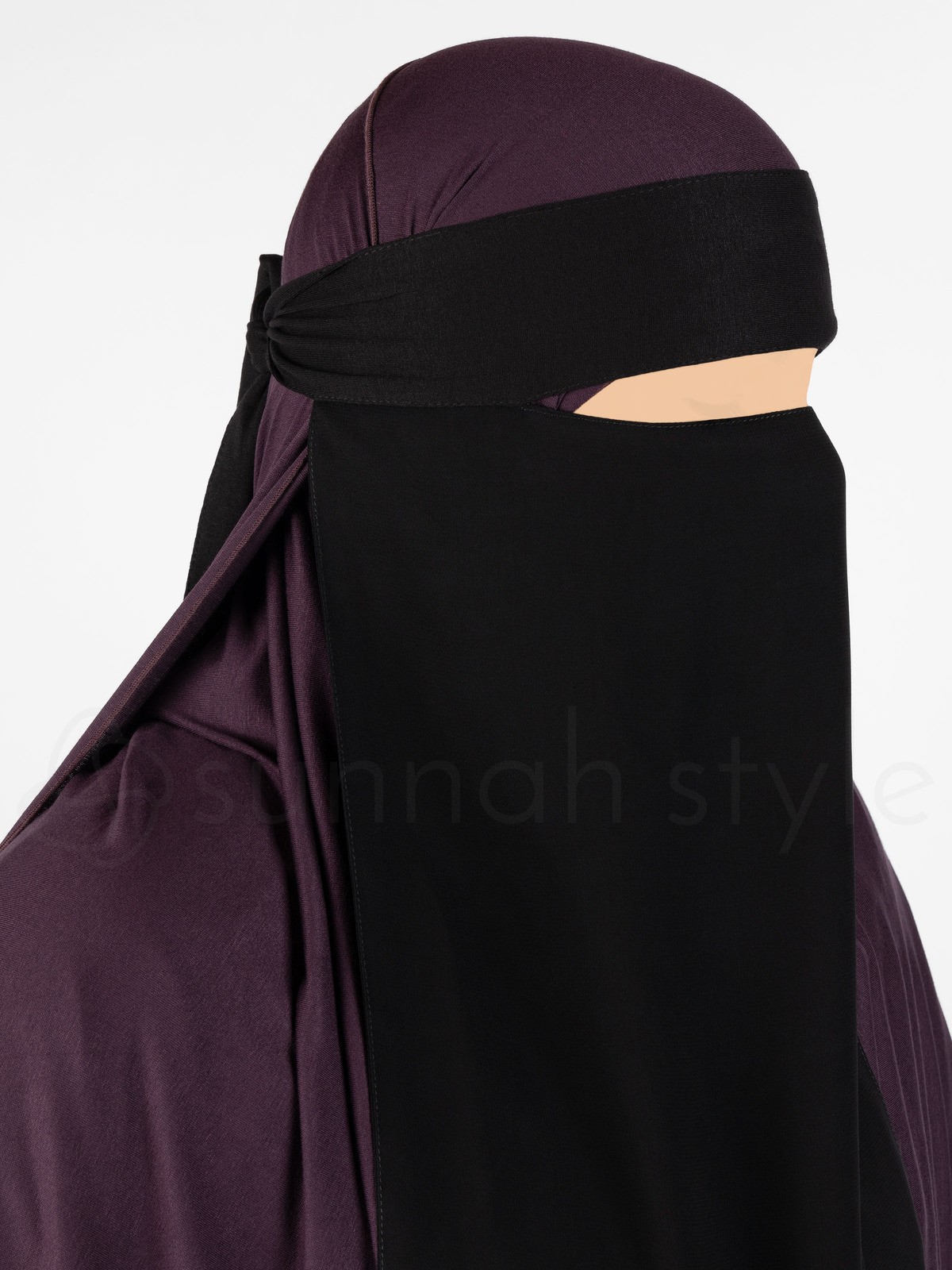 Sunnah Style - One Layer Soft Fit Niqab (Black)