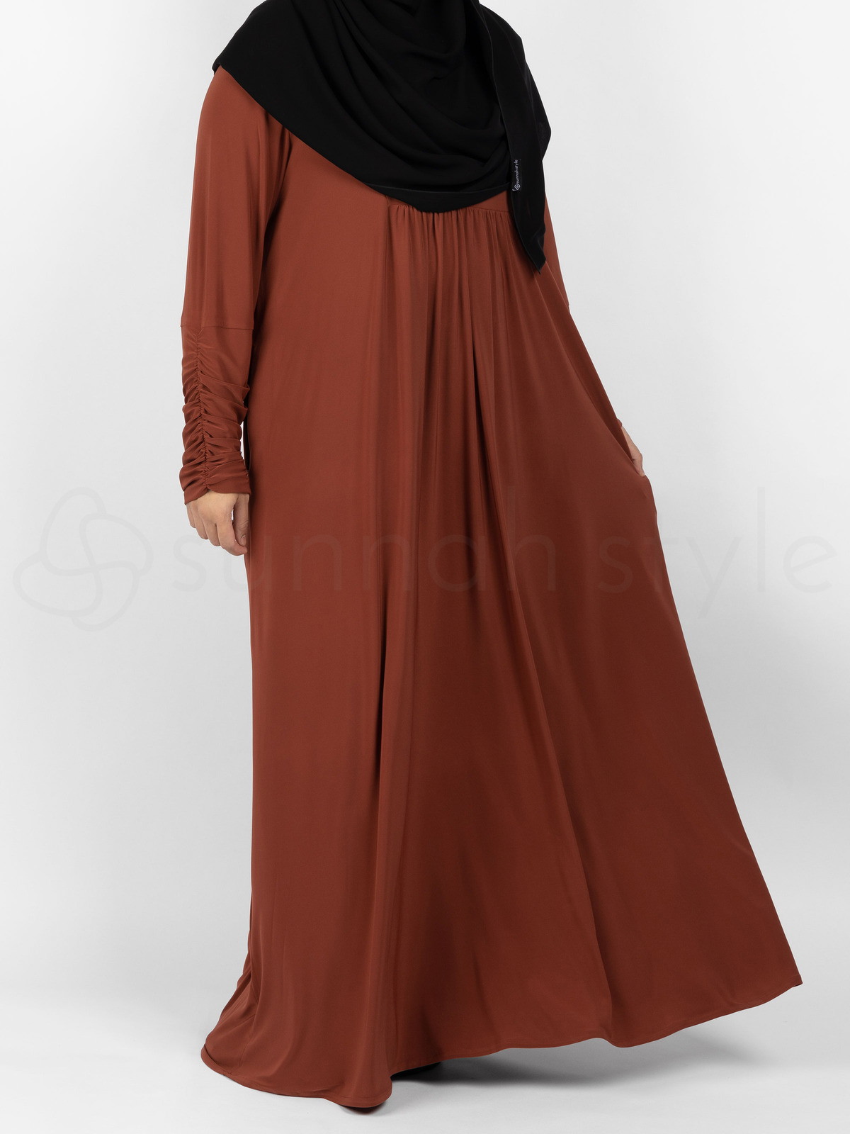 plain jersey abaya