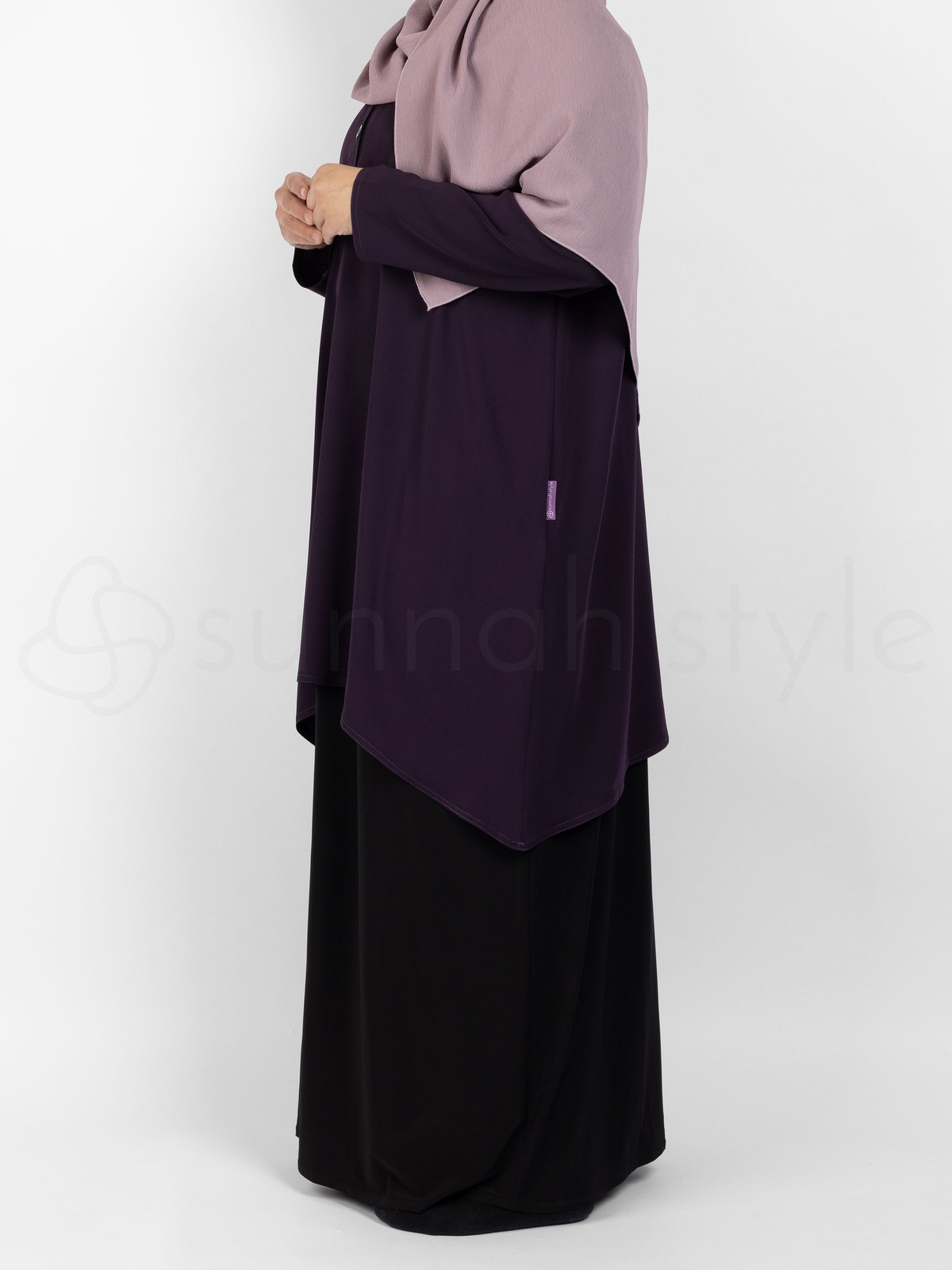 Sunnah Style - Avant Abaya Top (Dark Violet)