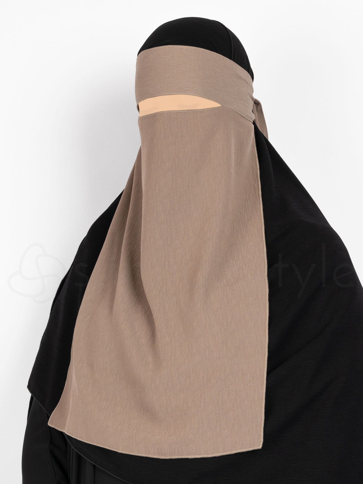 Sunnah Style - Brushed One Layer Niqab (Mocha)