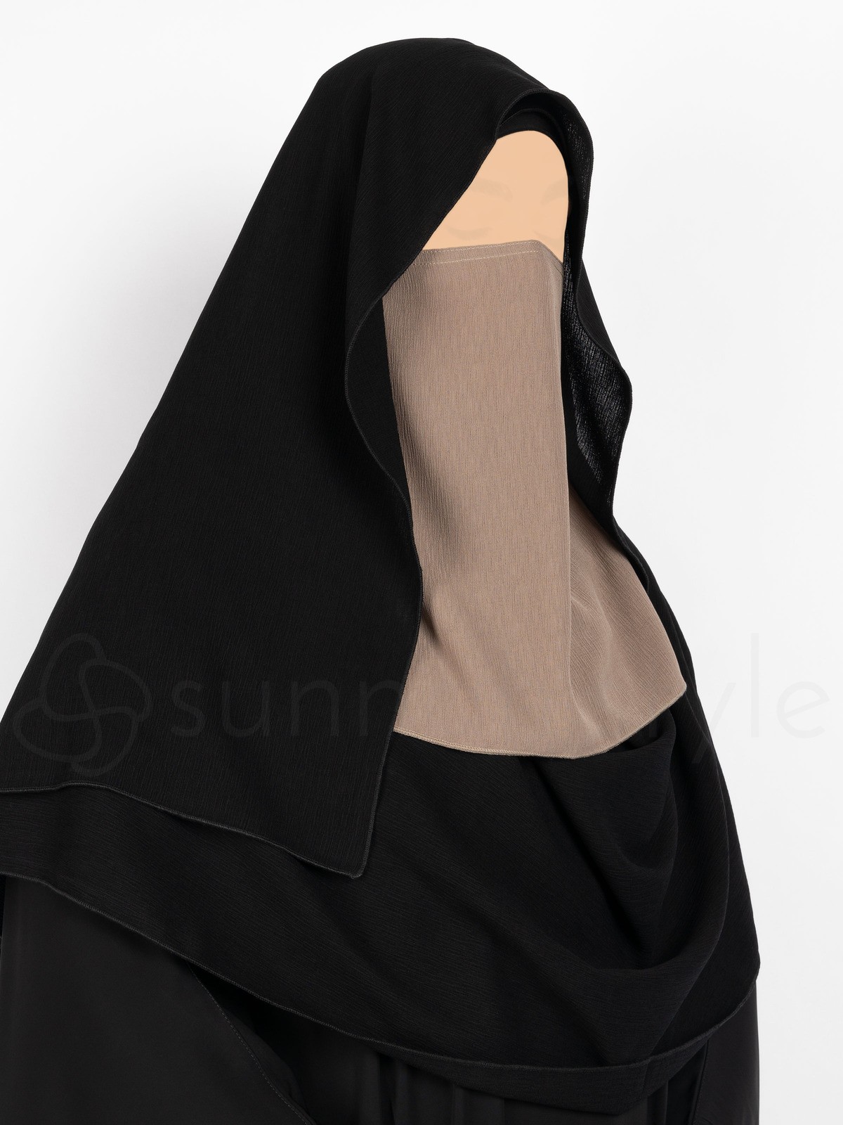 Sunnah Style - Brushed Half Niqab (Warm Taupe)