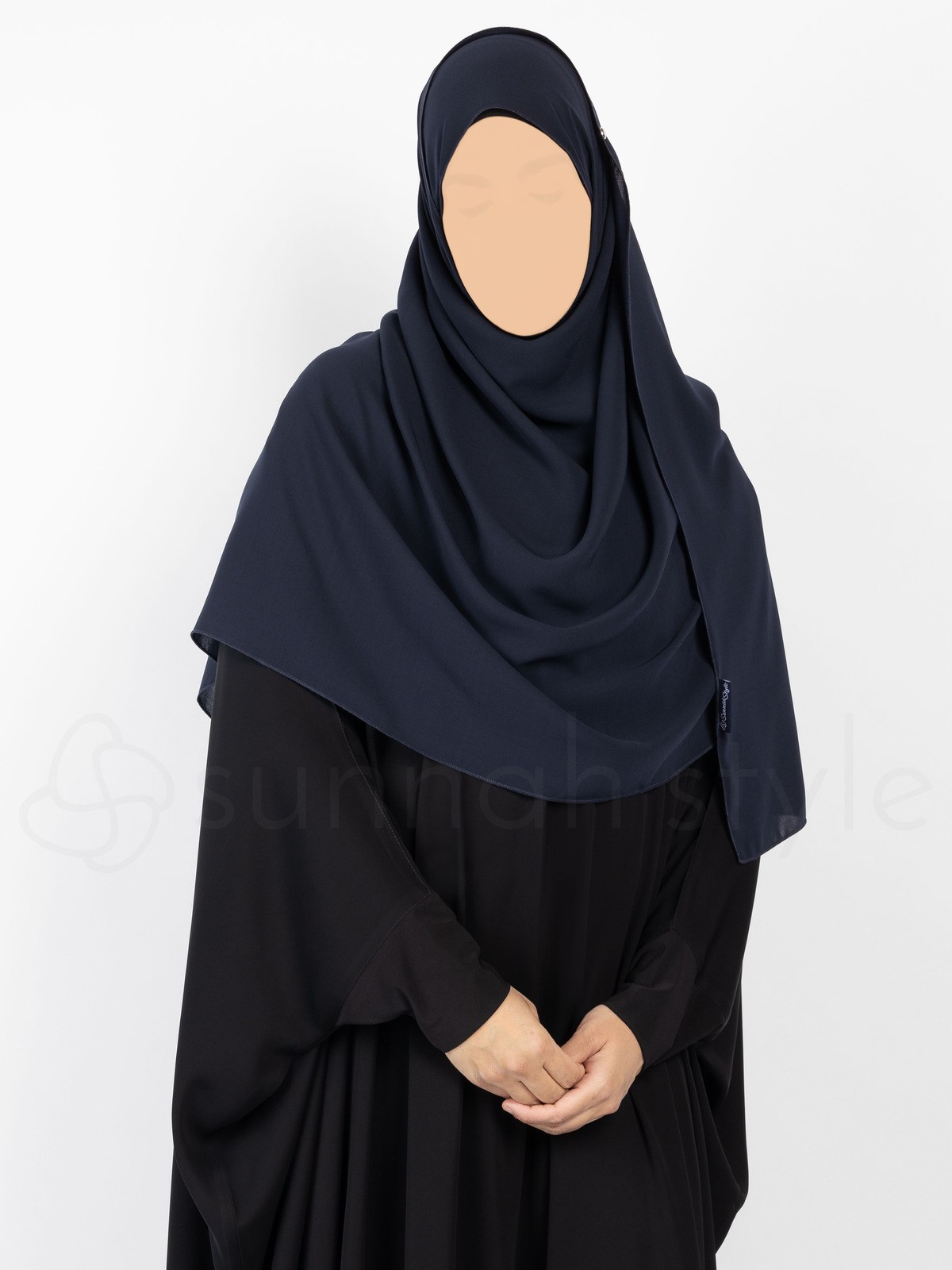 Sunnah Style - Essentials Shayla (Premium Chiffon) - Large (Navy Blue)