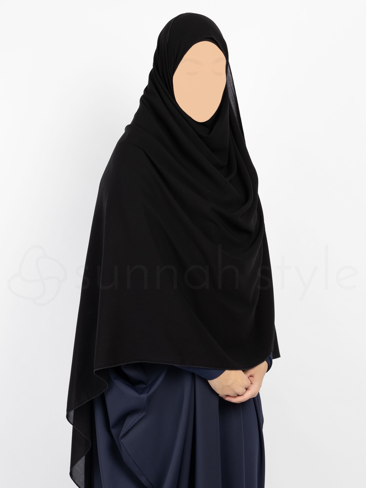 Sunnah Style - Essentials Shayla (Premium Chiffon) - XL (Black)