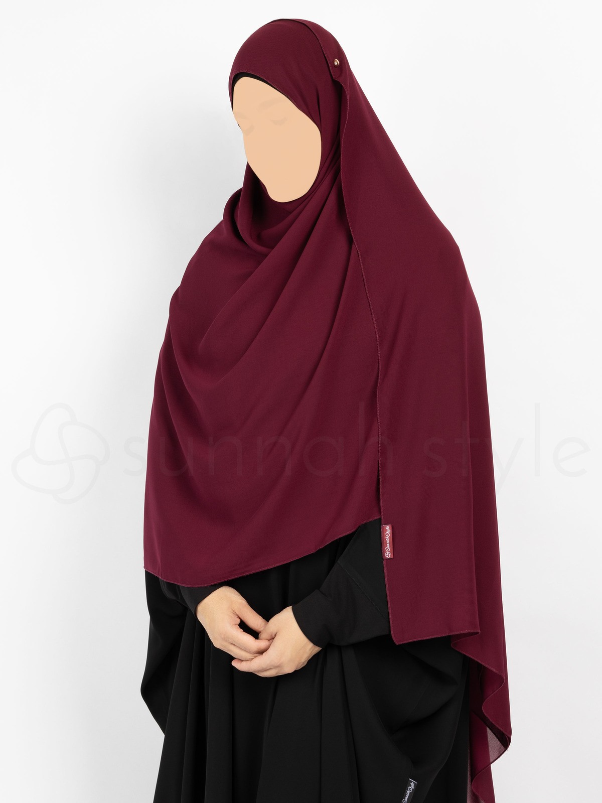 Sunnah Style - Essentials Shayla (Premium Chiffon) - XL (Burgundy)