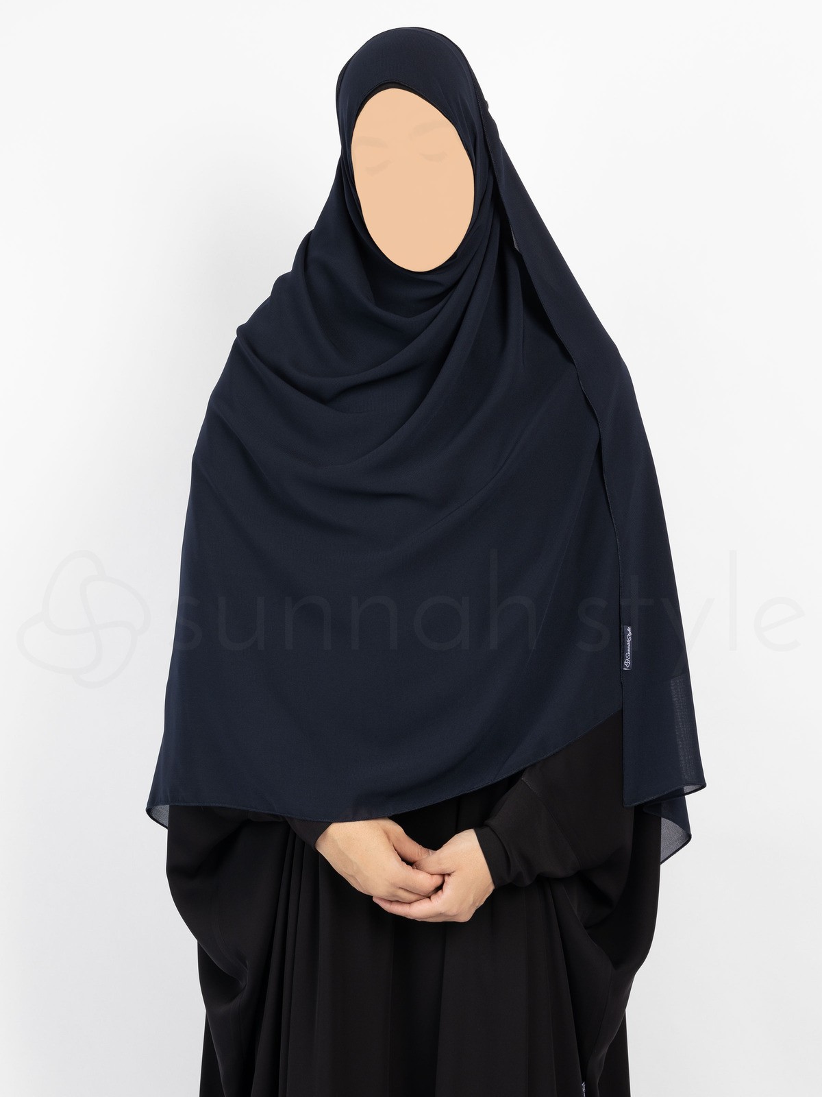 Sunnah Style - Essentials Shayla (Premium Chiffon) - XL (Navy Blue)
