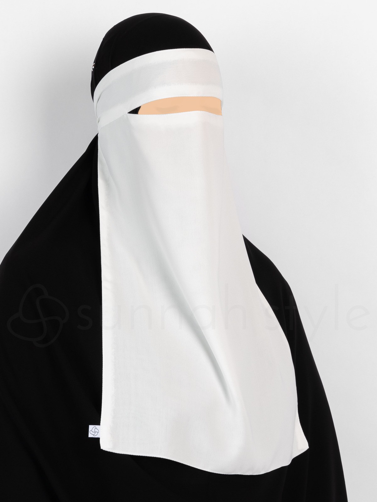 Sunnah Style - One Layer Niqab (White)