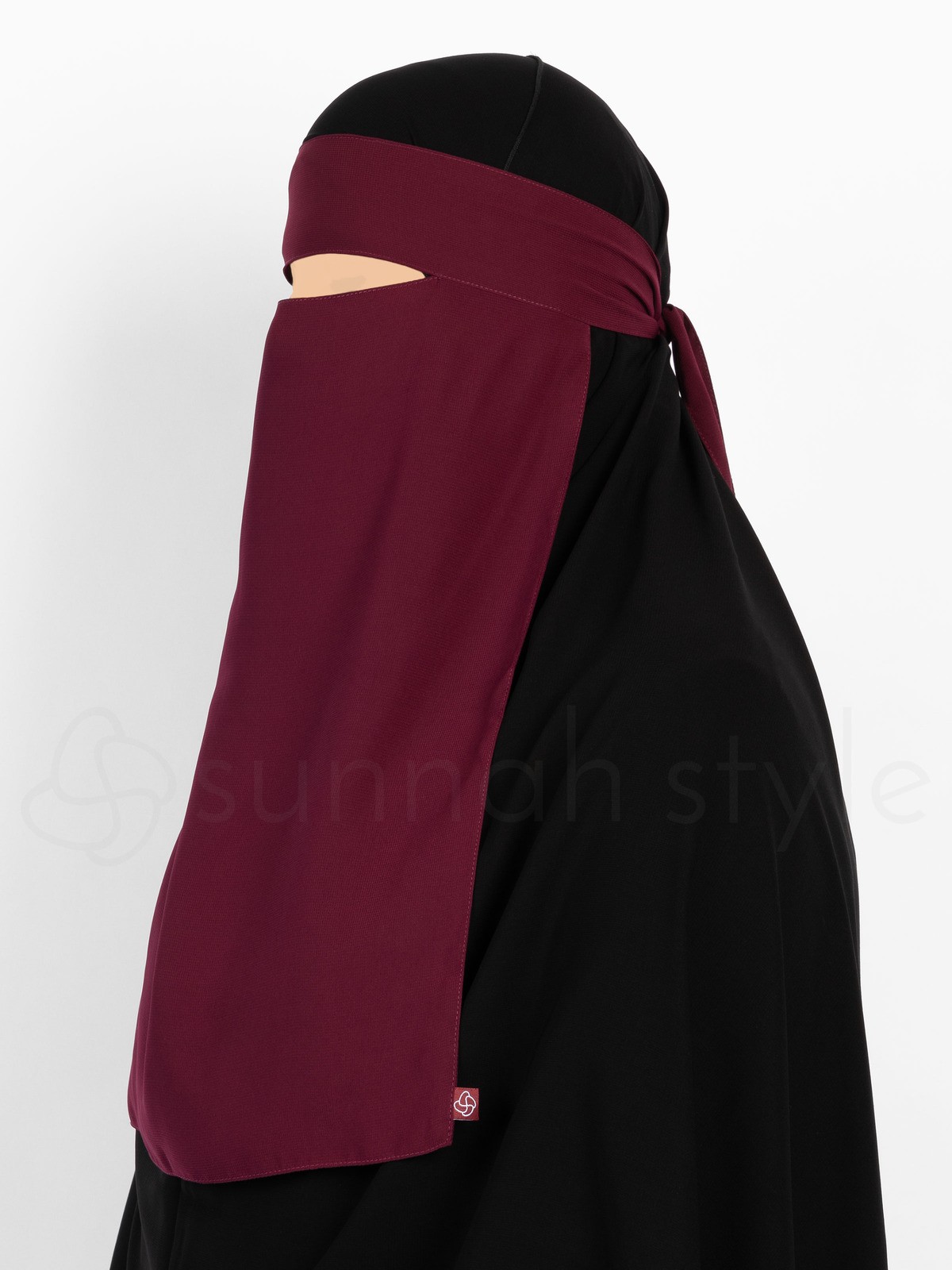Sunnah Style - One Layer Niqab (Burgundy)
