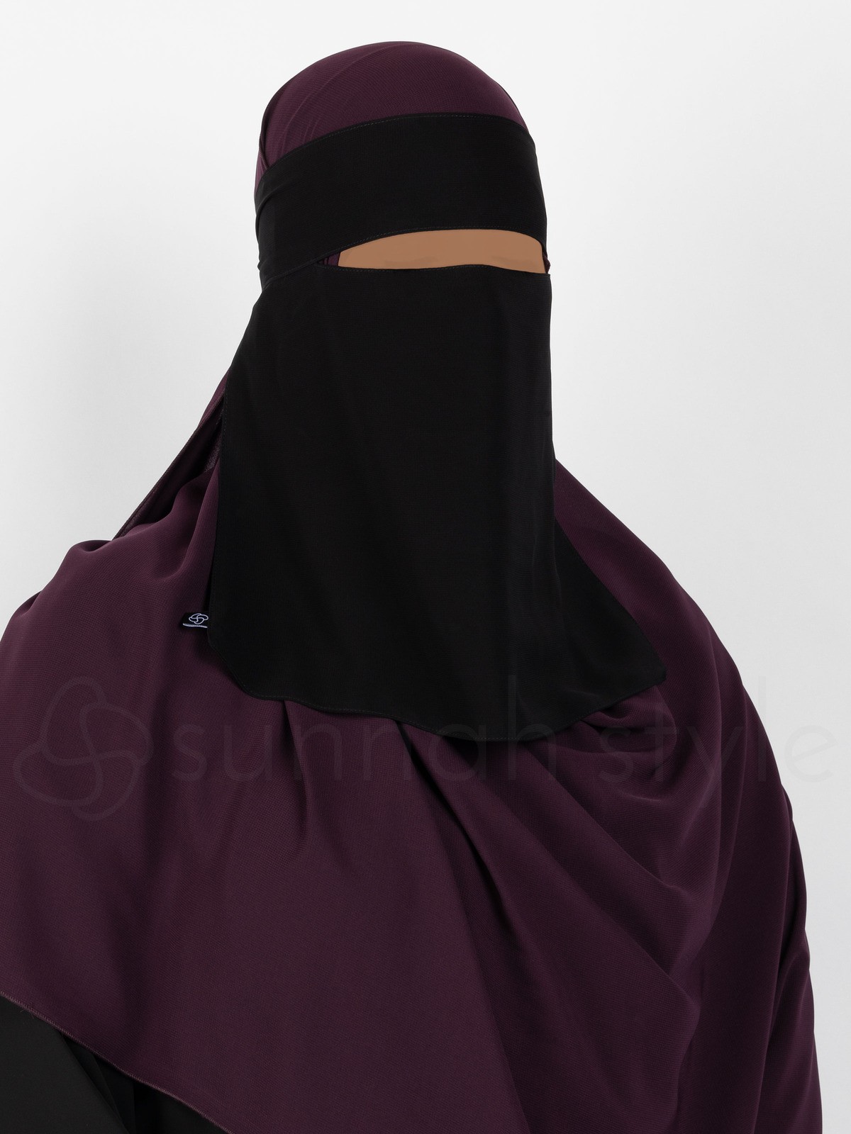 Sunnah Style - Short One Layer Niqab (Black)