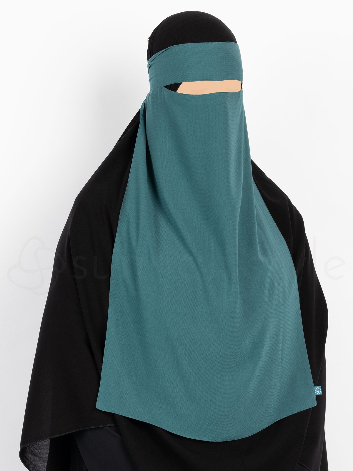 Sunnah Style - Long One Layer Niqab (Teal)