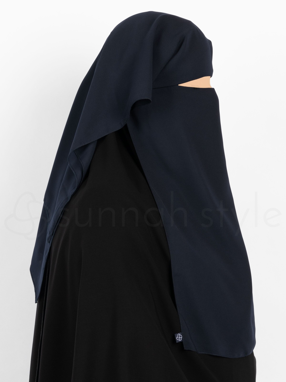 Sunnah Style - Three Layer Niqab (Navy Blue)