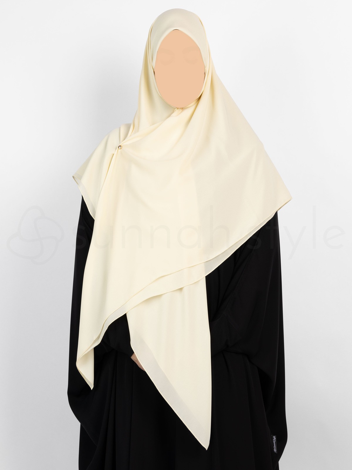 Sunnah Style Essentials Square Hijab - Large (Vanilla Cream)