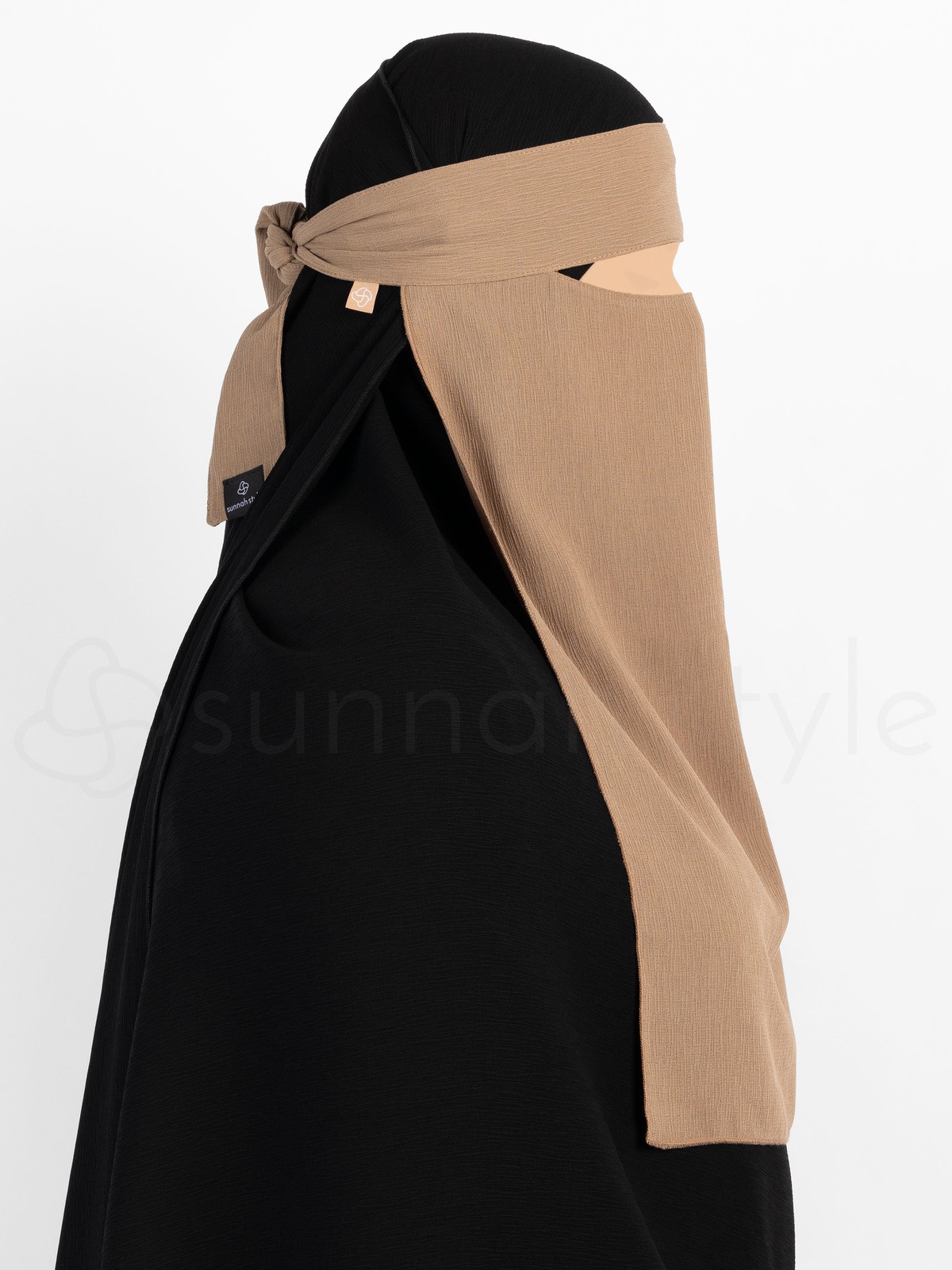 Sunnah Style - Brushed One Layer Niqab (Warm Taupe)
