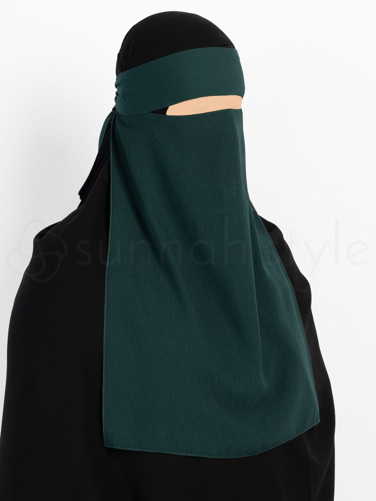 Sunnah Style - Brushed One Layer Niqab (Pine)