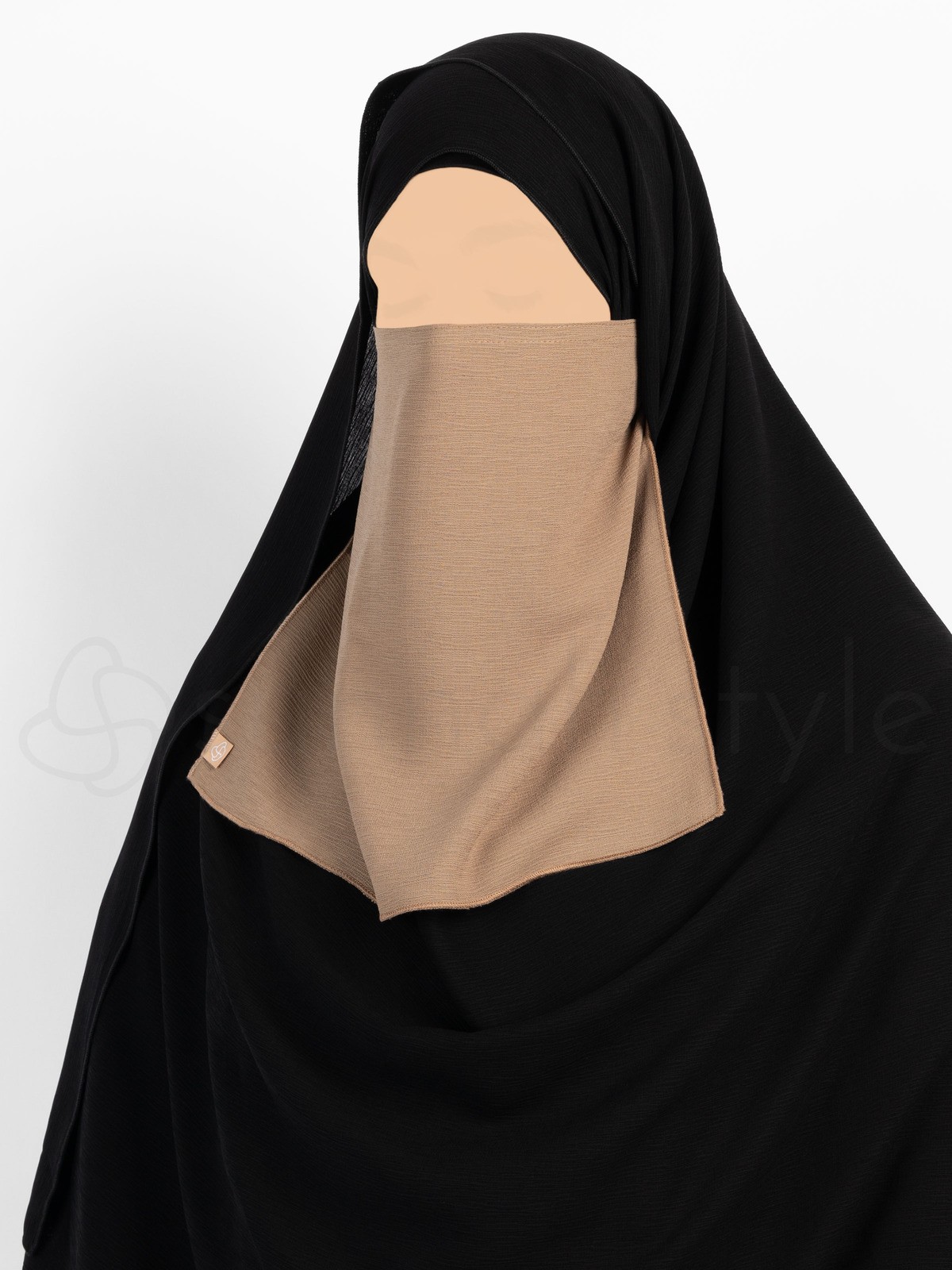 Sunnah Style - Brushed Half Niqab (Warm Taupe)