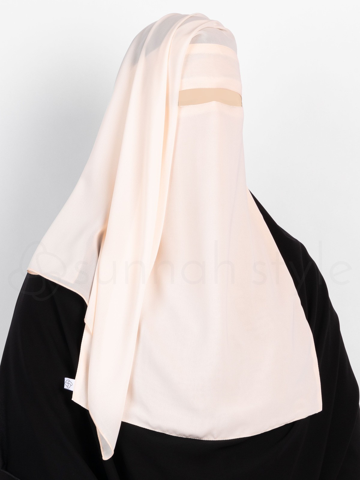 Sunnah Style - Two Layer Niqab (Creamy Peach)