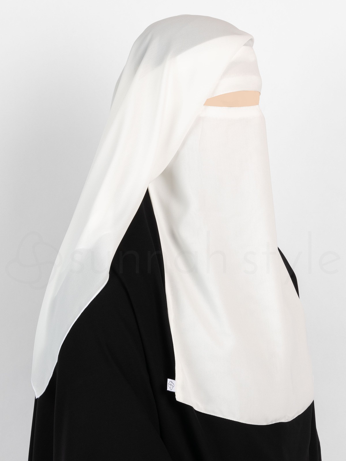 Sunnah Style - Two Layer Niqab (White)