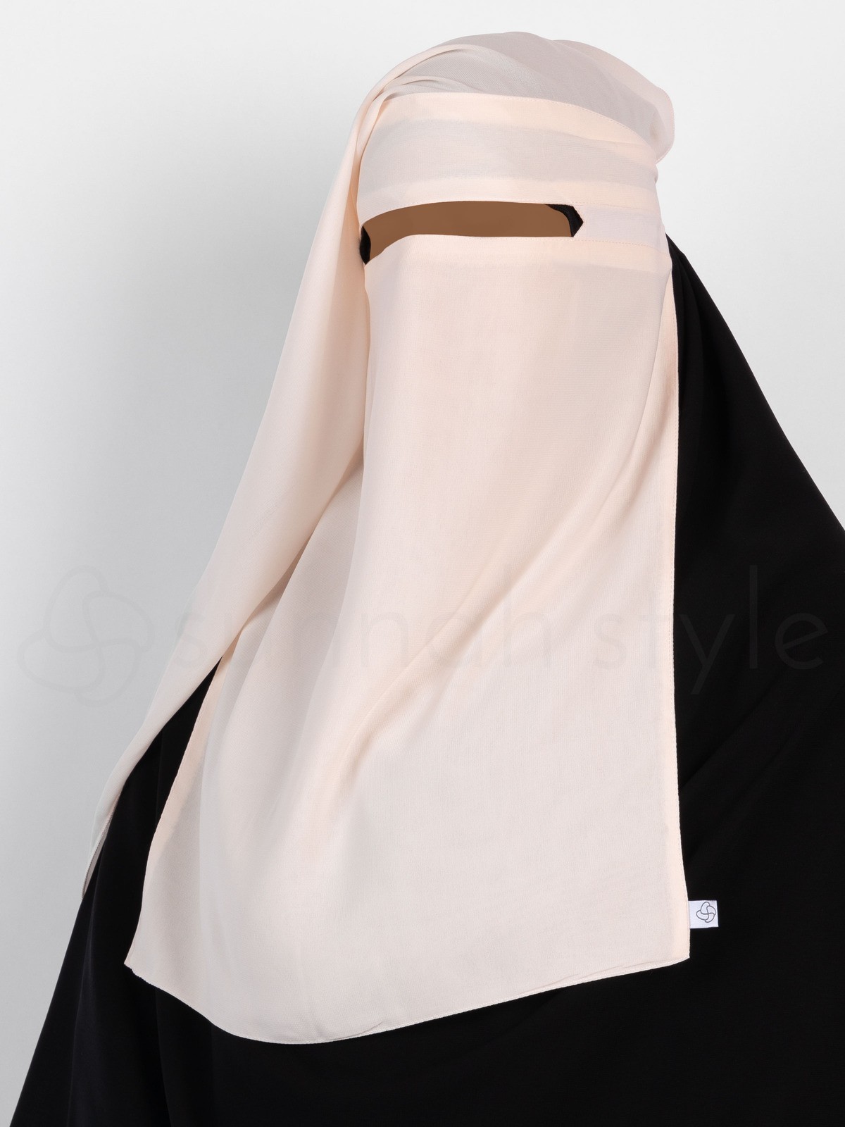 Sunnah Style - No-Pinch Two Layer Niqab (Creamy Peach)