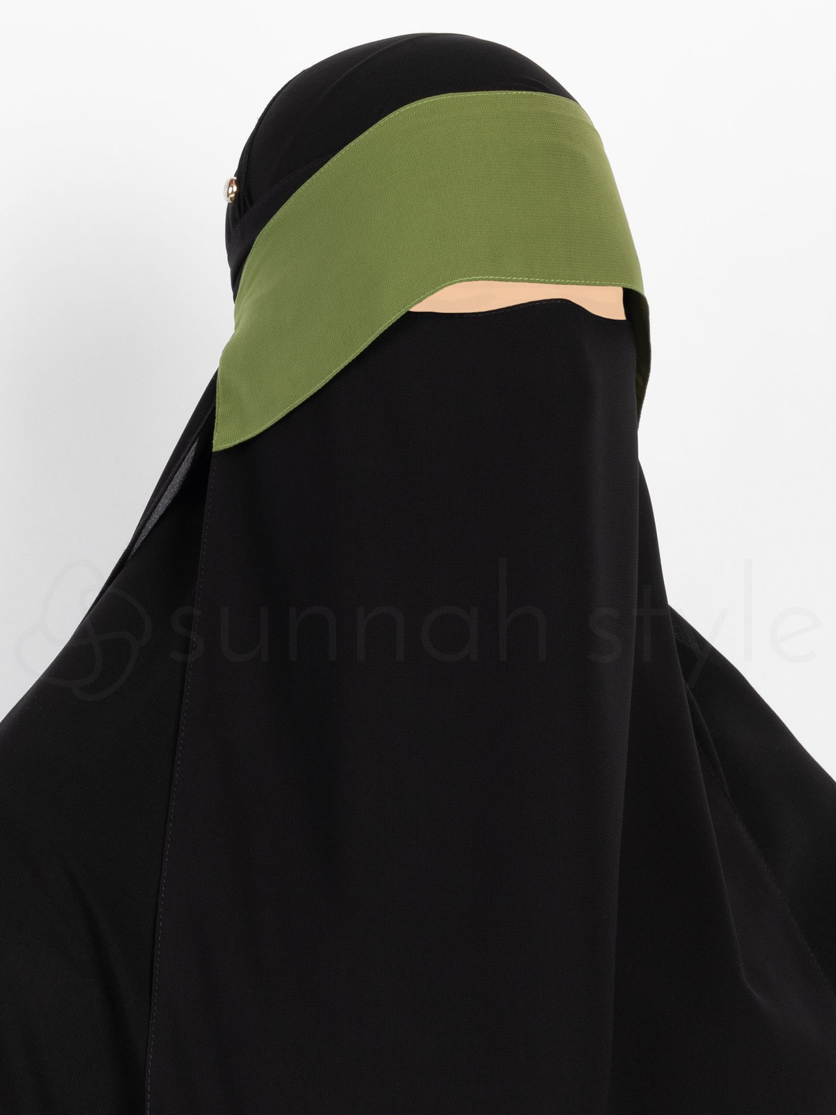 Sunnah Style - Adjustable Niqab Flap (Olive)