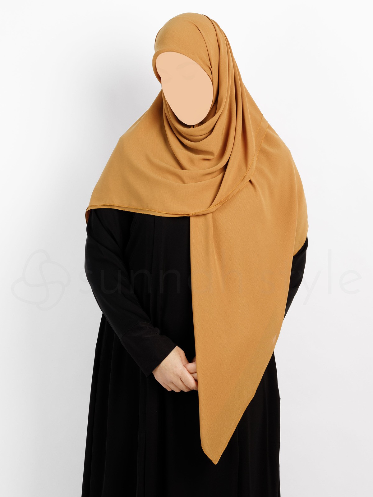 Sunnah Style - Essentials Square Hijab (Premium Chiffon) - Large (Honey)