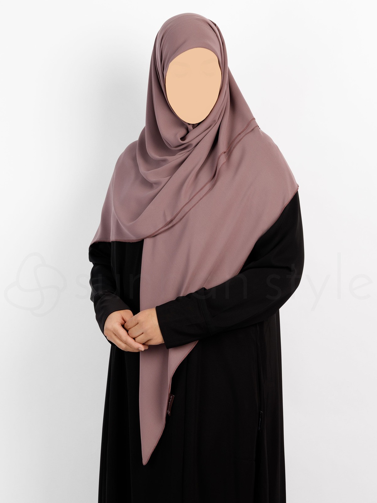 Sunnah Style - Essentials Square Hijab (Premium Chiffon) - Large (Twilight Mauve)