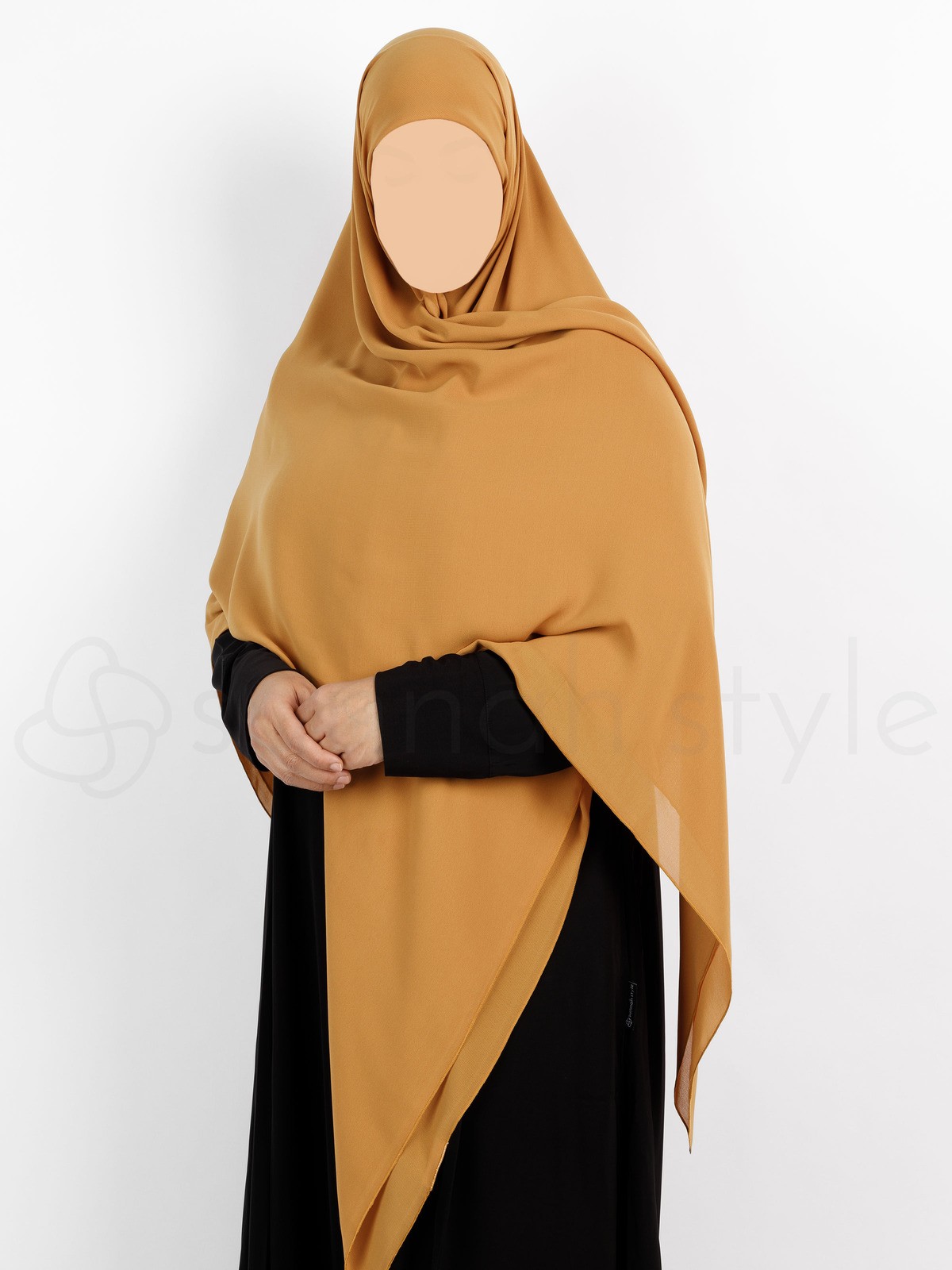 Sunnah Style - Essentials Square Hijab (Premium Chiffon) - XL (Honey)