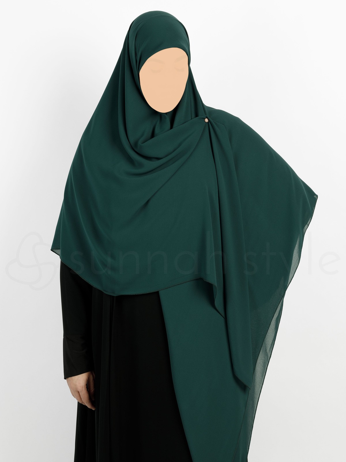 Sunnah Style - Essentials Square Hijab (Premium Chiffon) - XL (Pine)