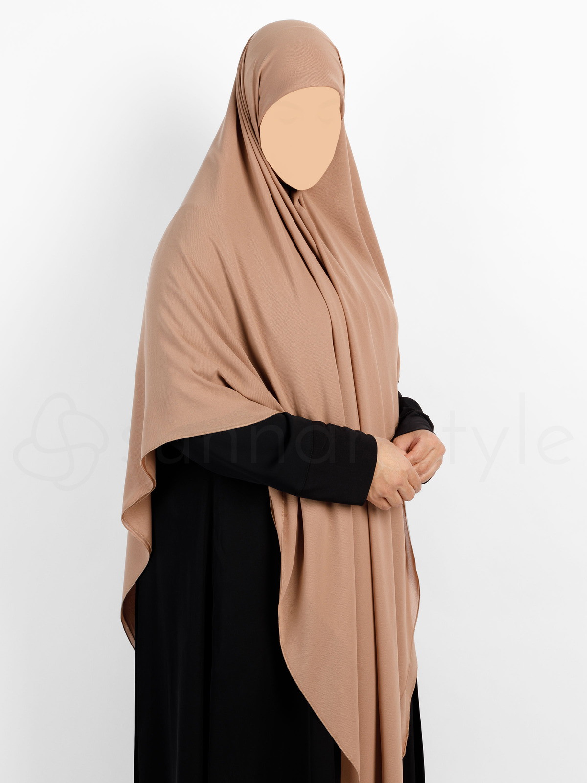 Sunnah Style - Essentials Square Hijab (Premium Chiffon) - XL (Toffee)