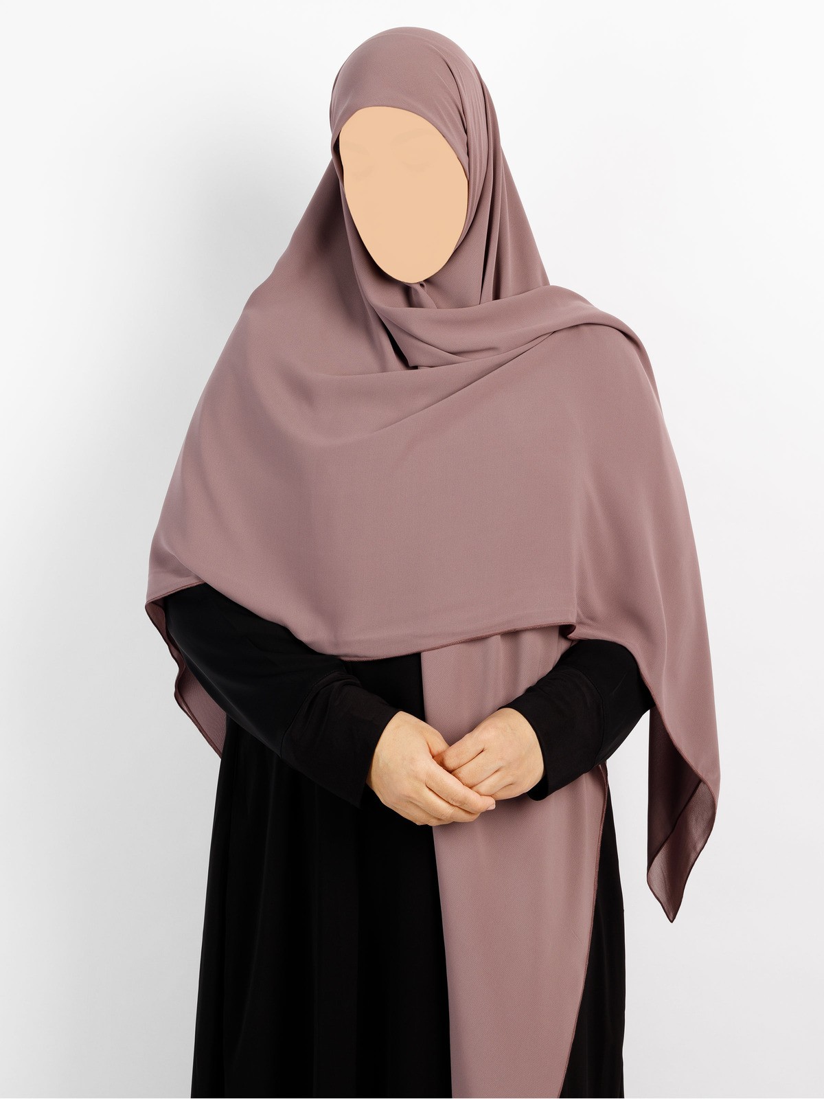 Sunnah Style - Essentials Square Hijab (Premium Chiffon) - XL (Twilight Mauve)
