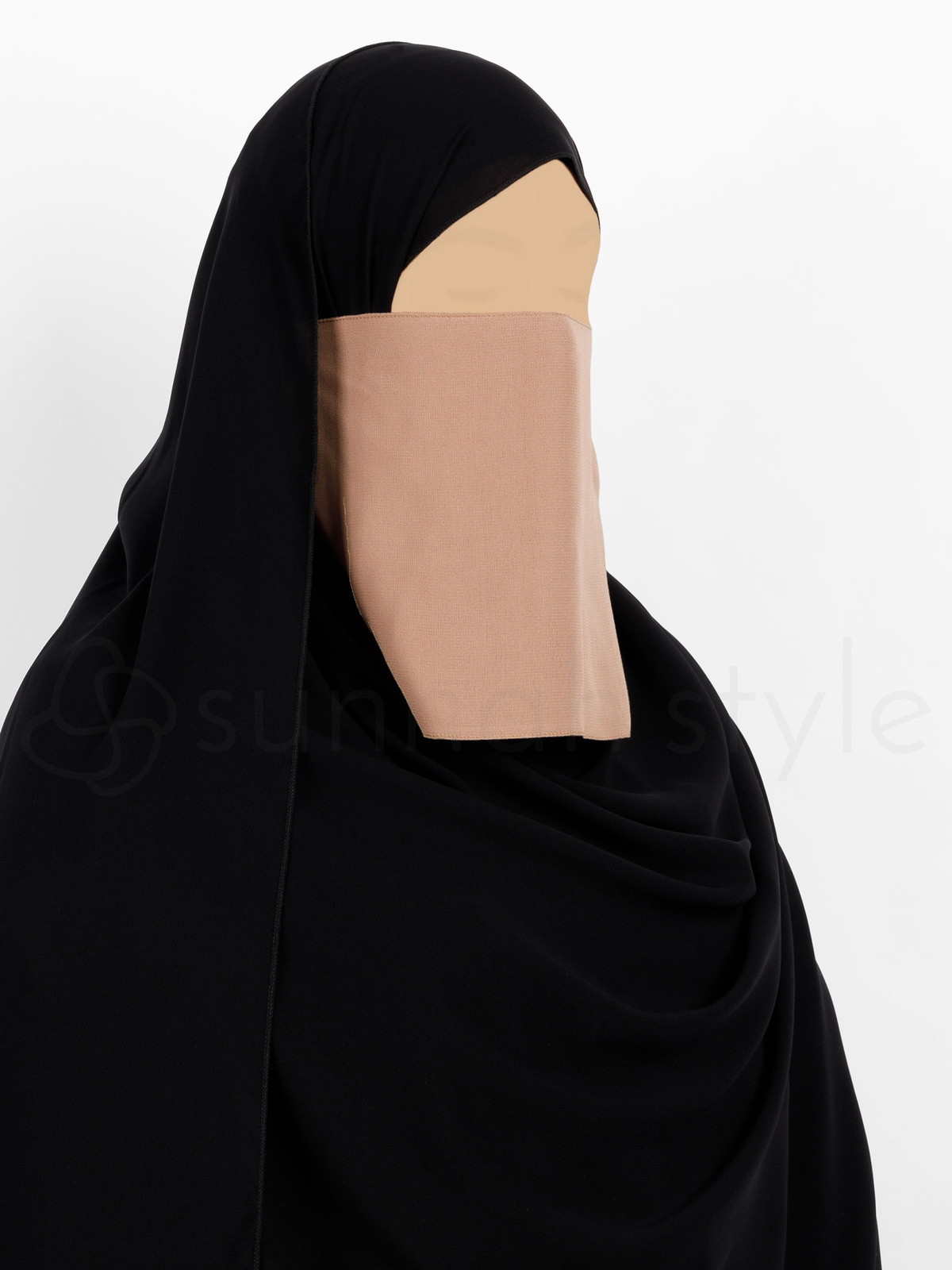 Sunnah Style - Short Elastic Half Niqab (Toffee)