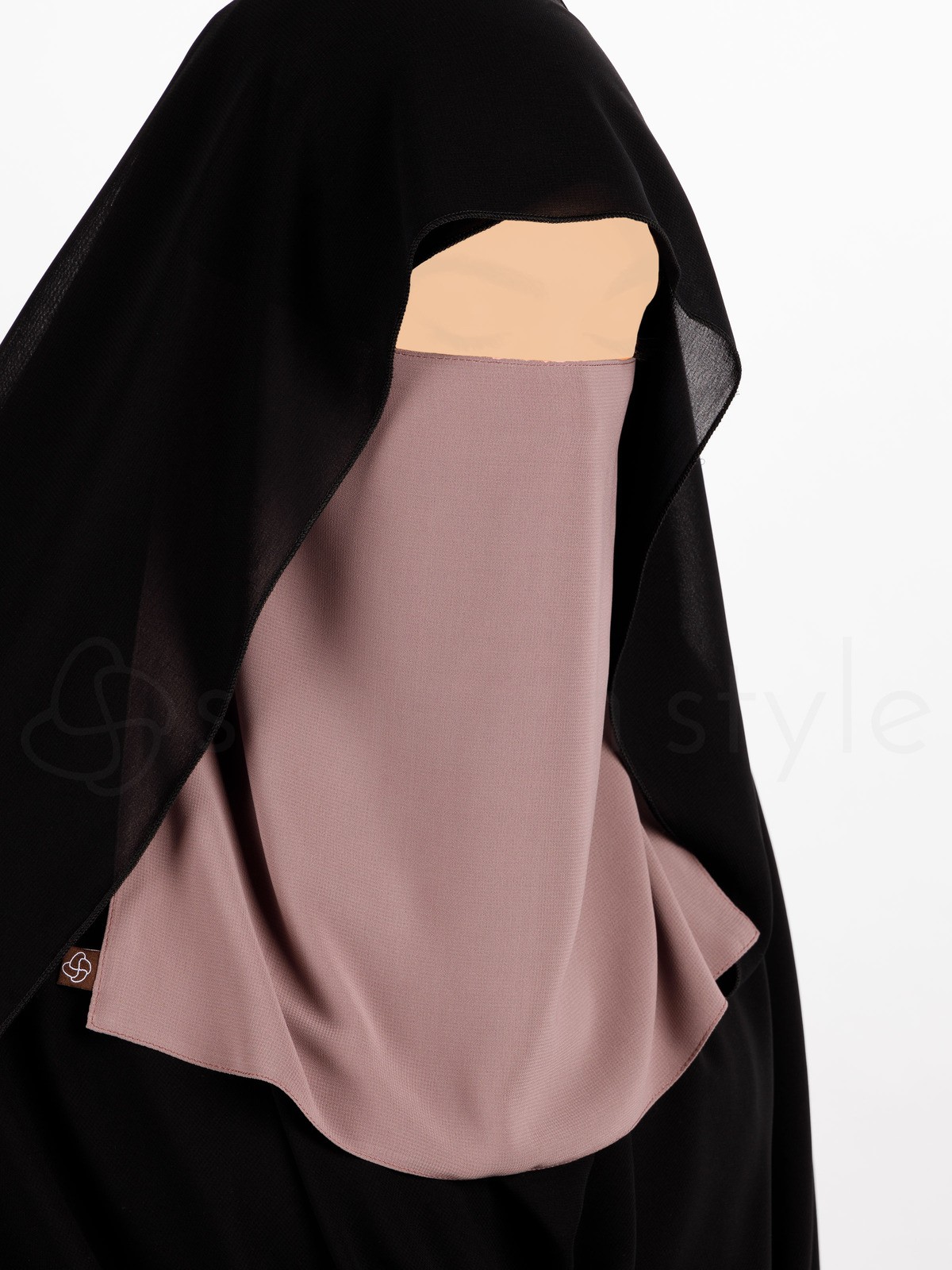 Sunnah Style - Elastic Half Niqab (Twilight Mauve)