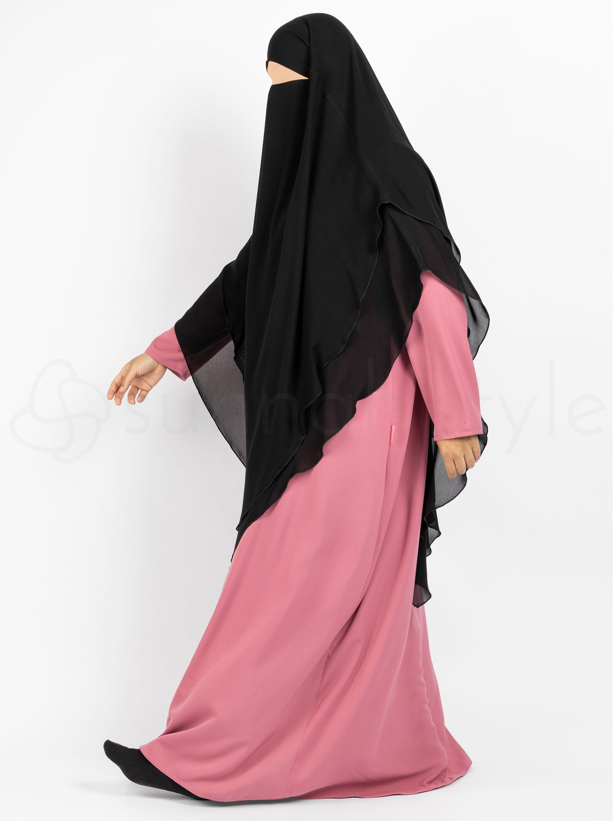 Sunnah Style - Waterfall Khimar (Black)