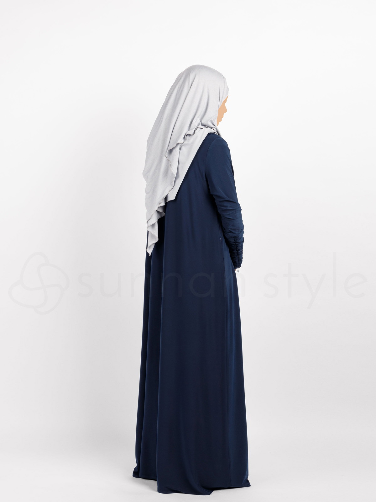 Navy on sale open abaya