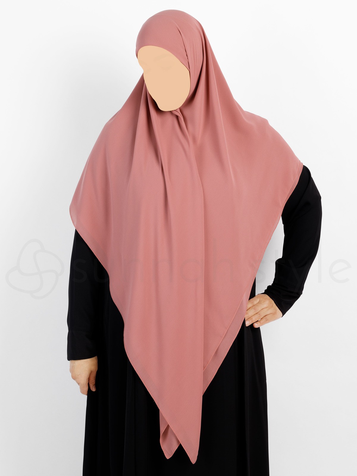 Sunnah Style - Essentials Square Hijab (Premium Chiffon) - Large (Coral)
