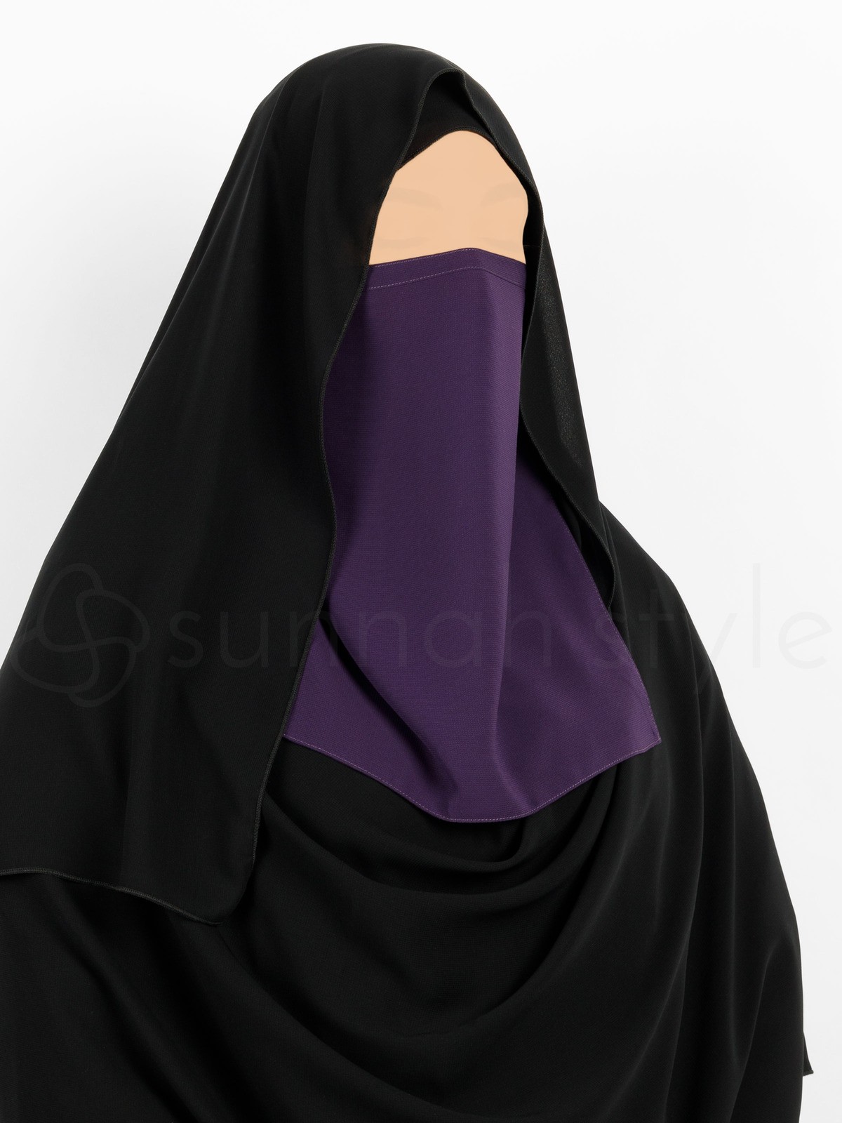 Sunnah Style - Tying Half Niqab (Violet)