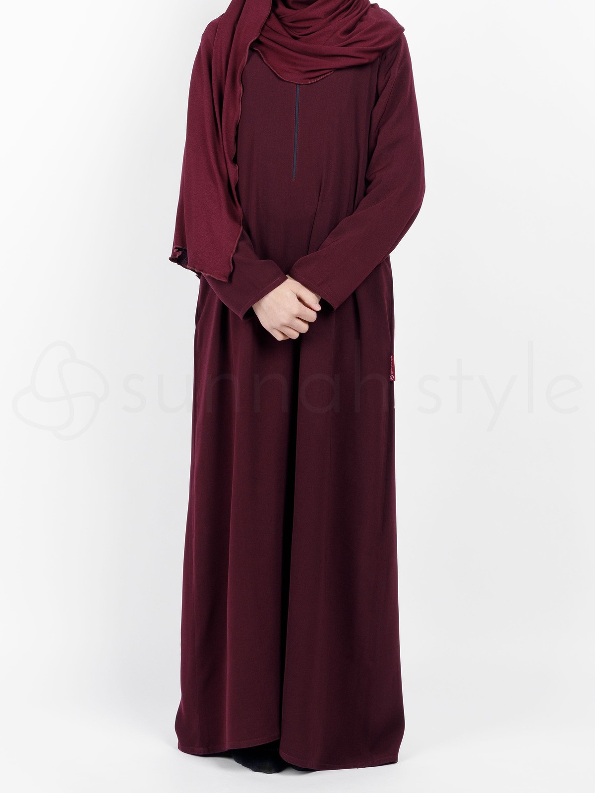 Sunnah Style - Essentials Closed Abaya - SLIM (Garnet)