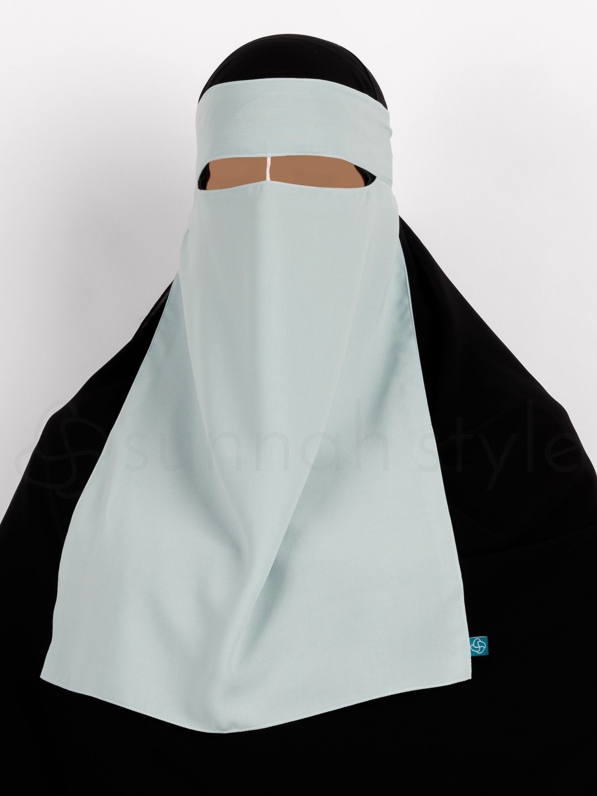 Sunnah Style - One Layer Niqab /w Nose String (Sterling)