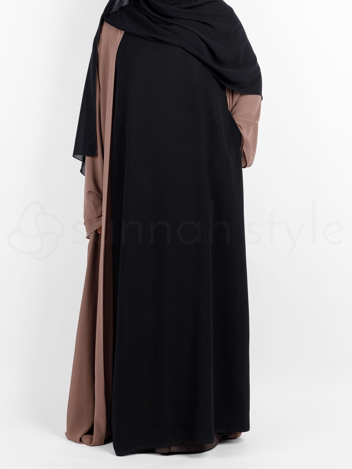 Sunnah Style - Brushed Sleeveless Abaya (Black)