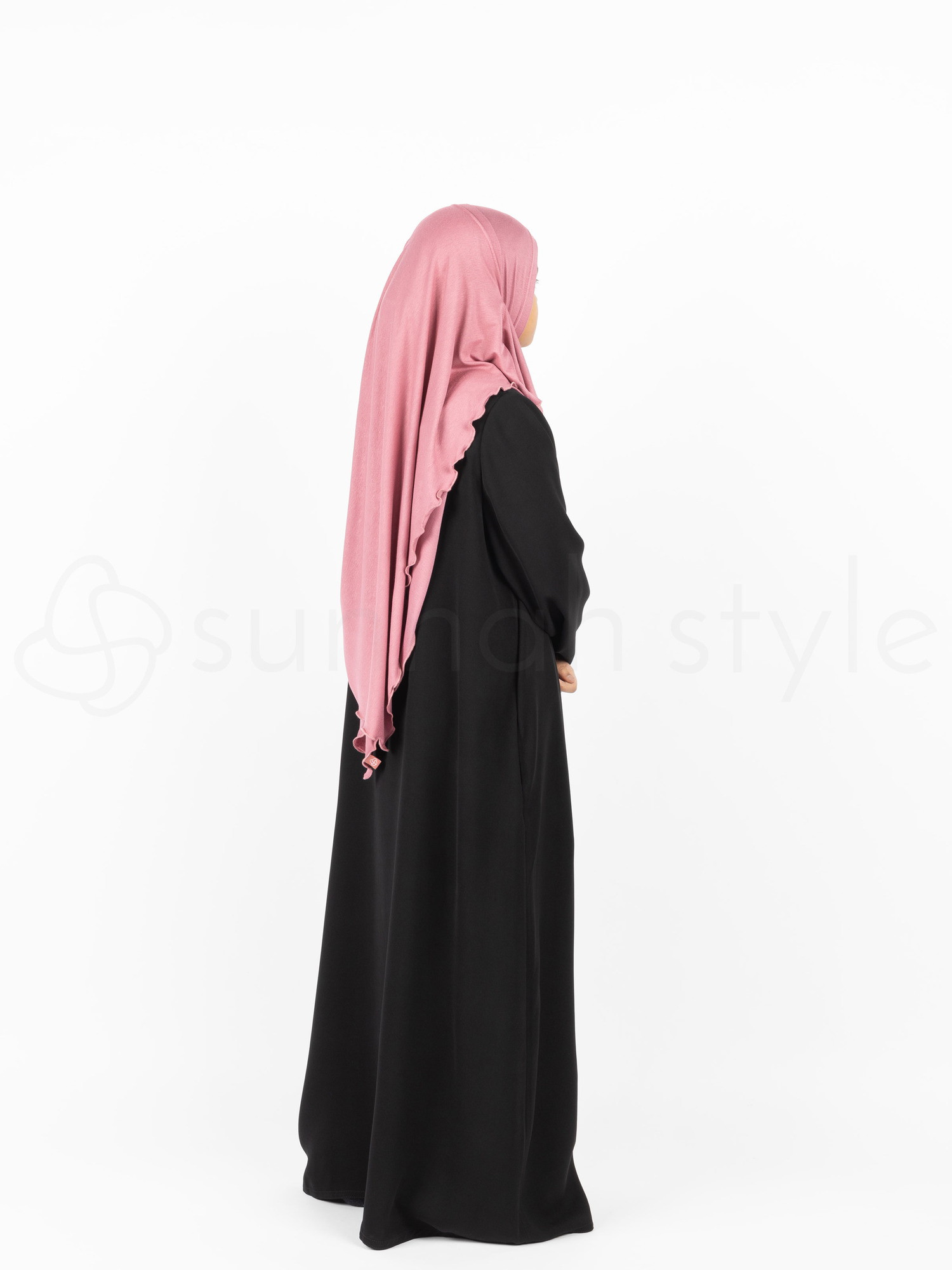 Girls Essentials Closed Abaya Black