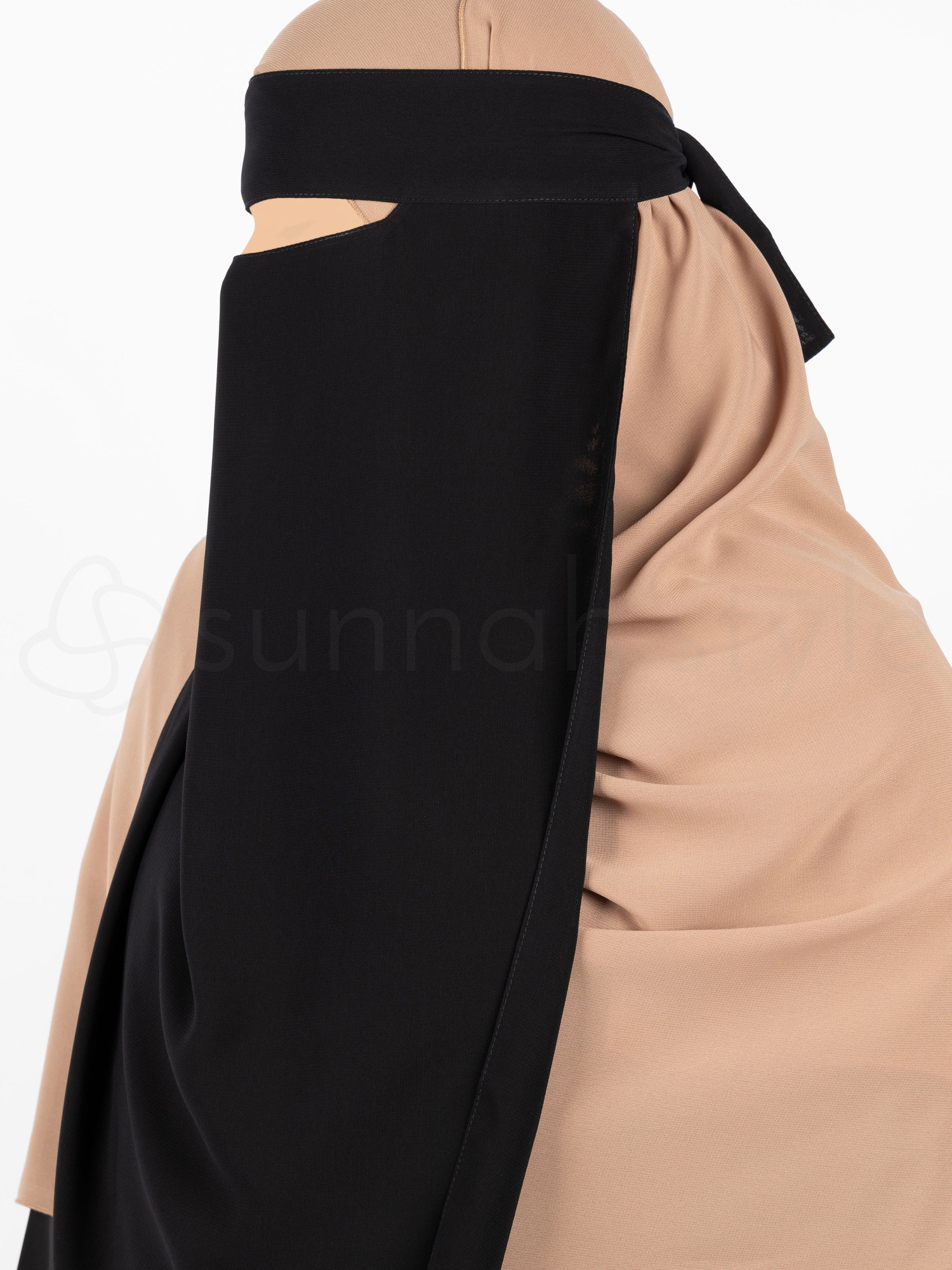 Long Narrow No-Pinch One Layer Niqab