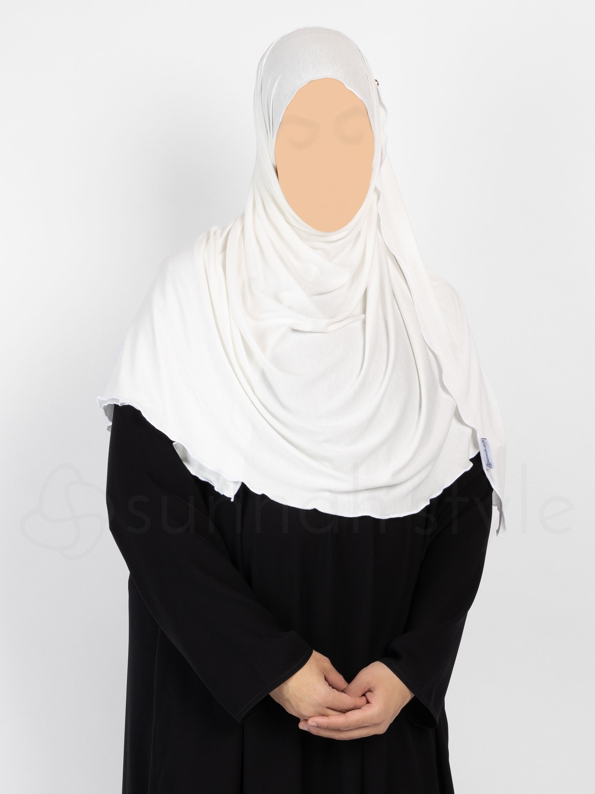 Sunnah Style Urban Shayla (Soft Jersey) - Large (White)
