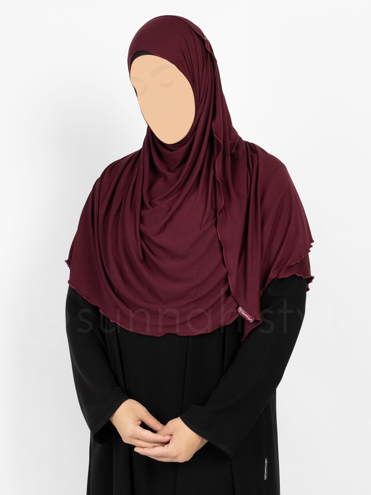 Sunnah Style Urban Shayla (Soft Jersey) - Large (Plum)