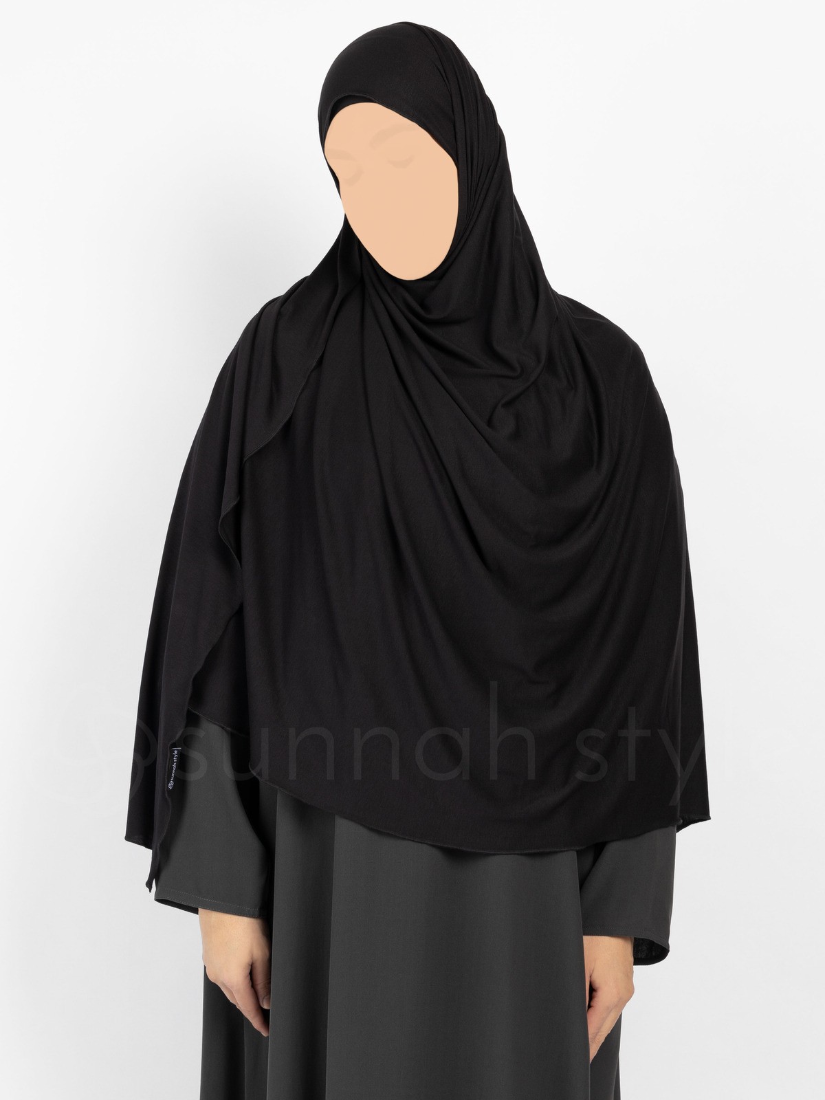 Sunnah Style - Urban Shayla (Soft Jersey) - XL (Black)