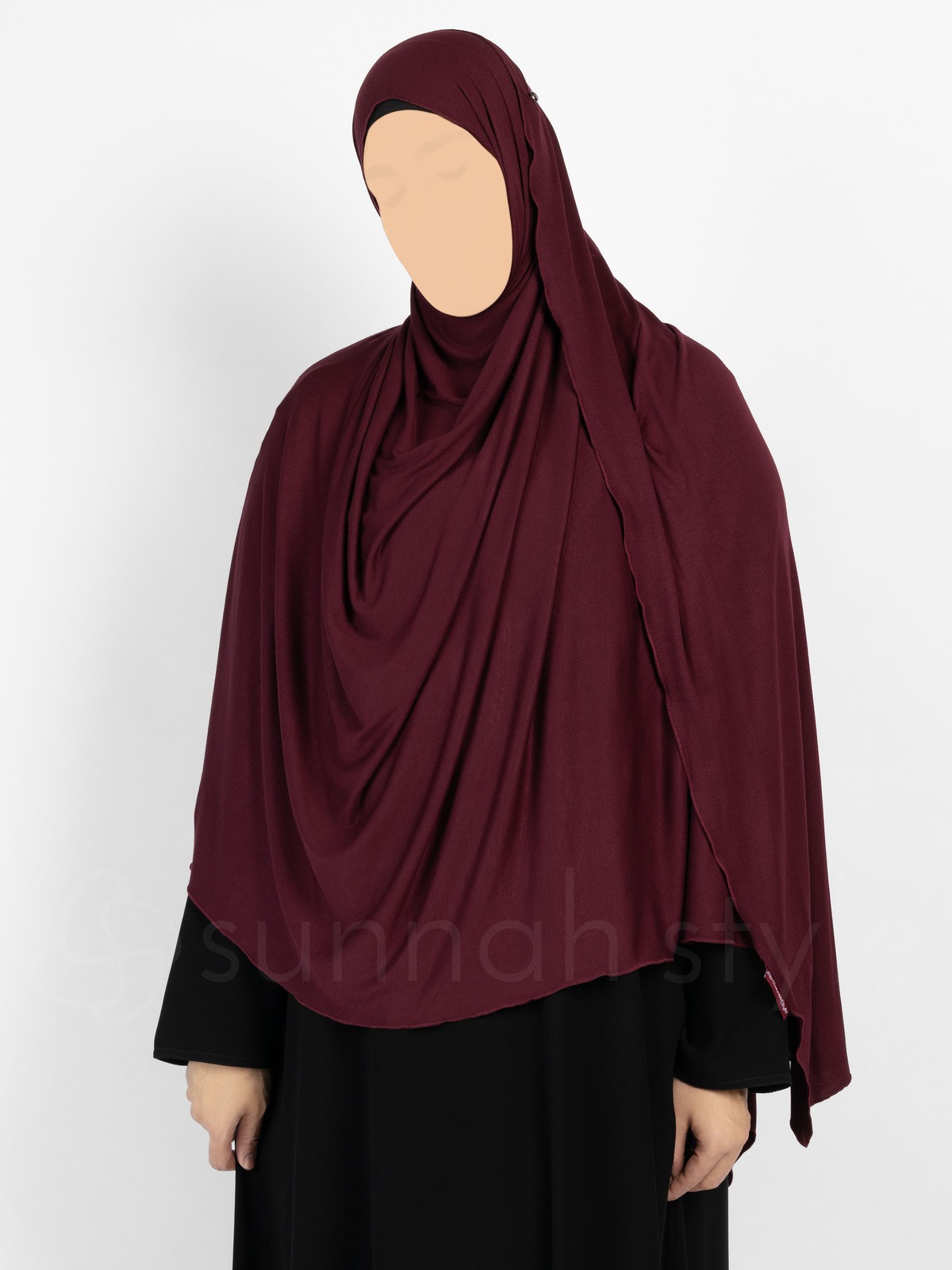 Sunnah Style - Urban Shayla (Soft Jersey) - XL (Plum)